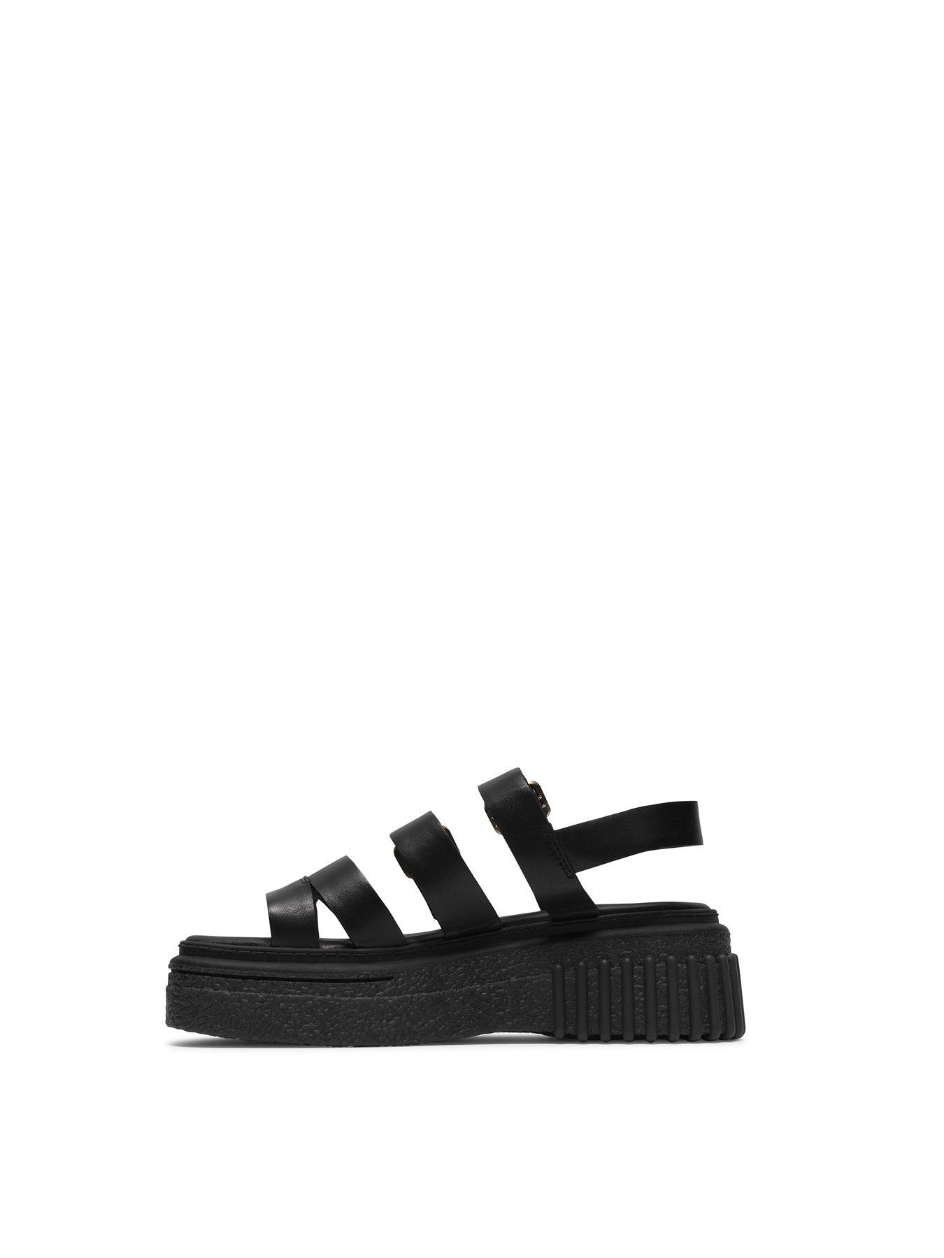 Image 6 of 6 of Clarks Evamar Strap Sandals - Black Leather