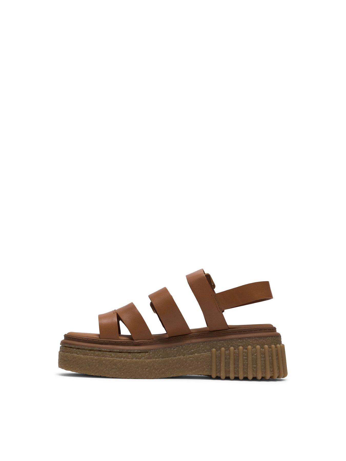 Image 6 of 6 of Clarks Evamar Strap Sandals - Tan Leather