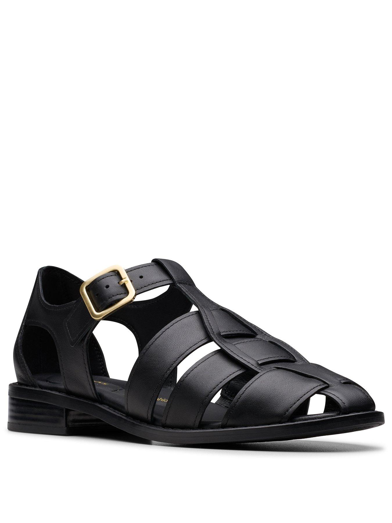 clarks-hana-sun-shoes-black-leatherstillFront