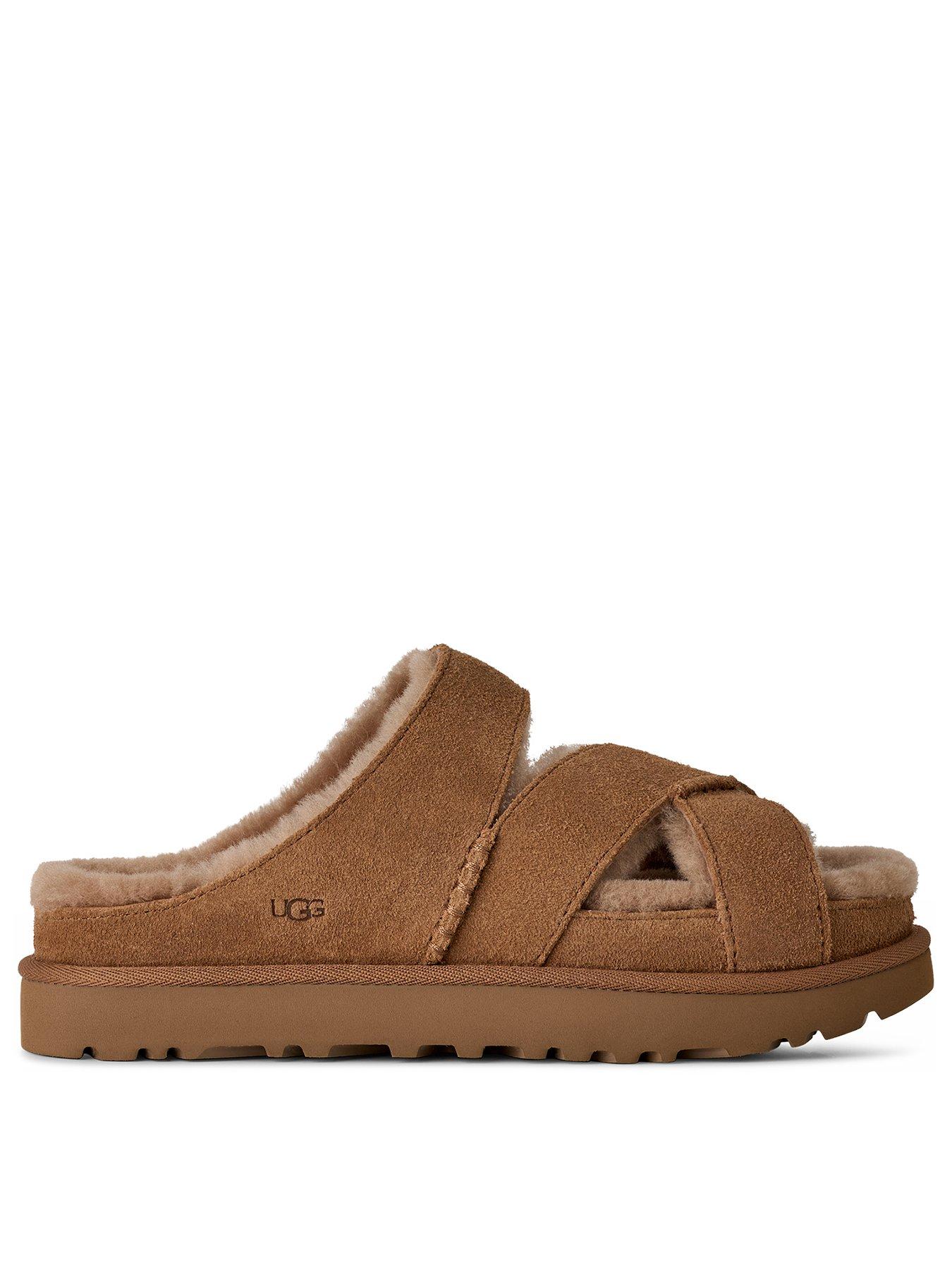 UGG W GREENPORT CROSS STRAP SLIDE