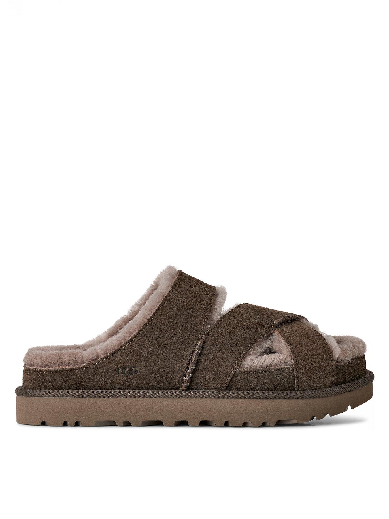 UGG W GREENPORT CROSS STRAP SLIDE