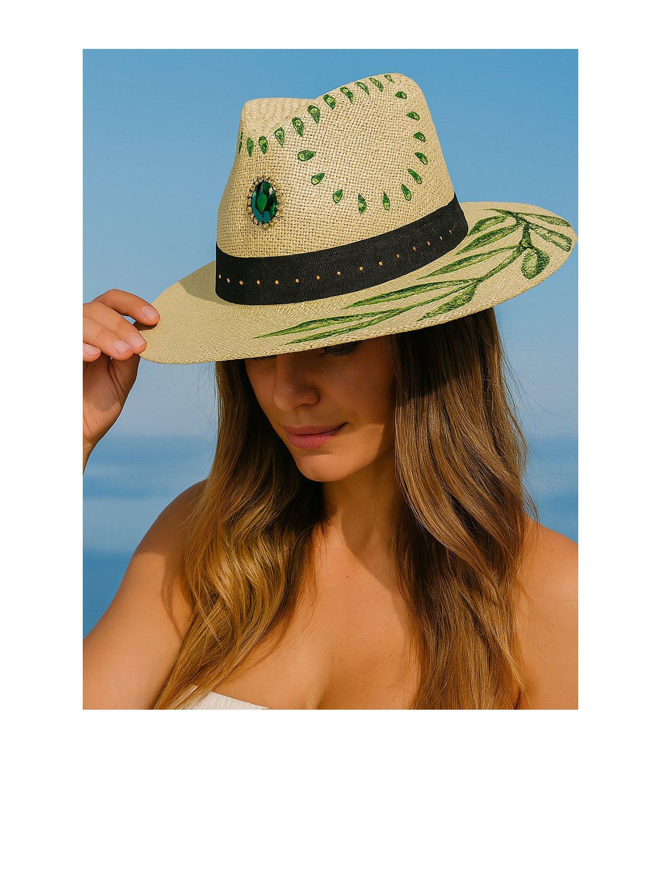 Sorena Painted Leaf Hat