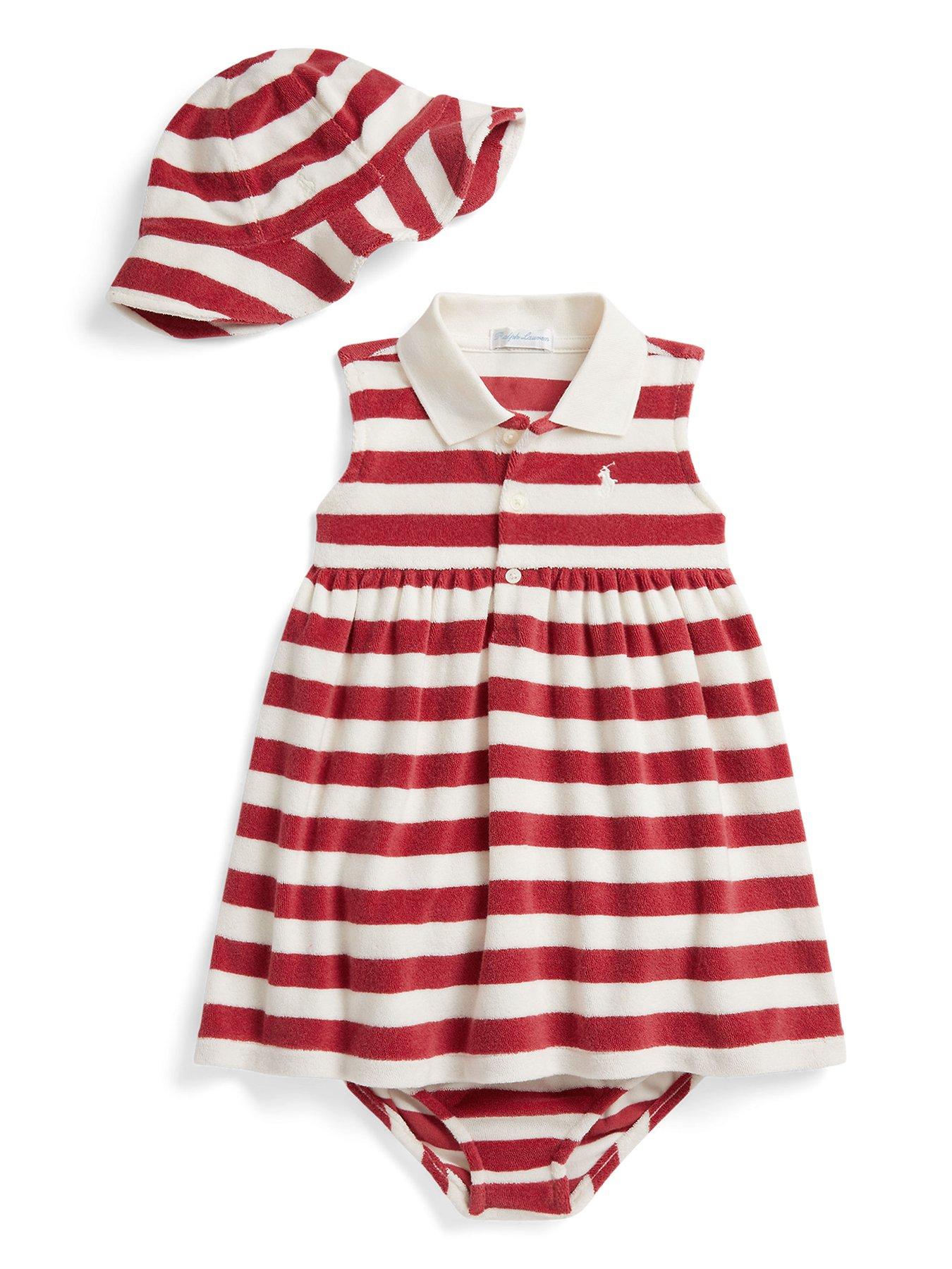 polo-ralph-lauren-baby-girls-stripe-dress-amp-hat-set-red