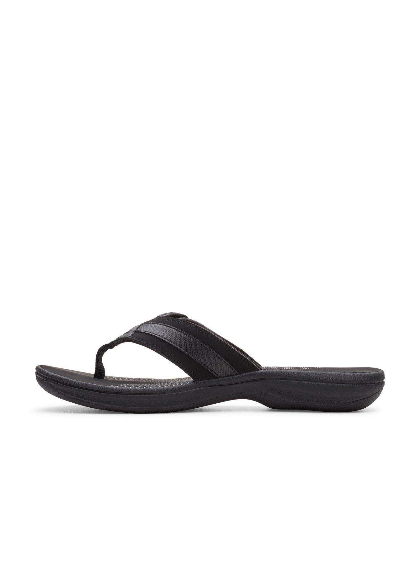 Image 6 of 7 of Clarks Brinkley Sea Flip Flop Sandal - Black