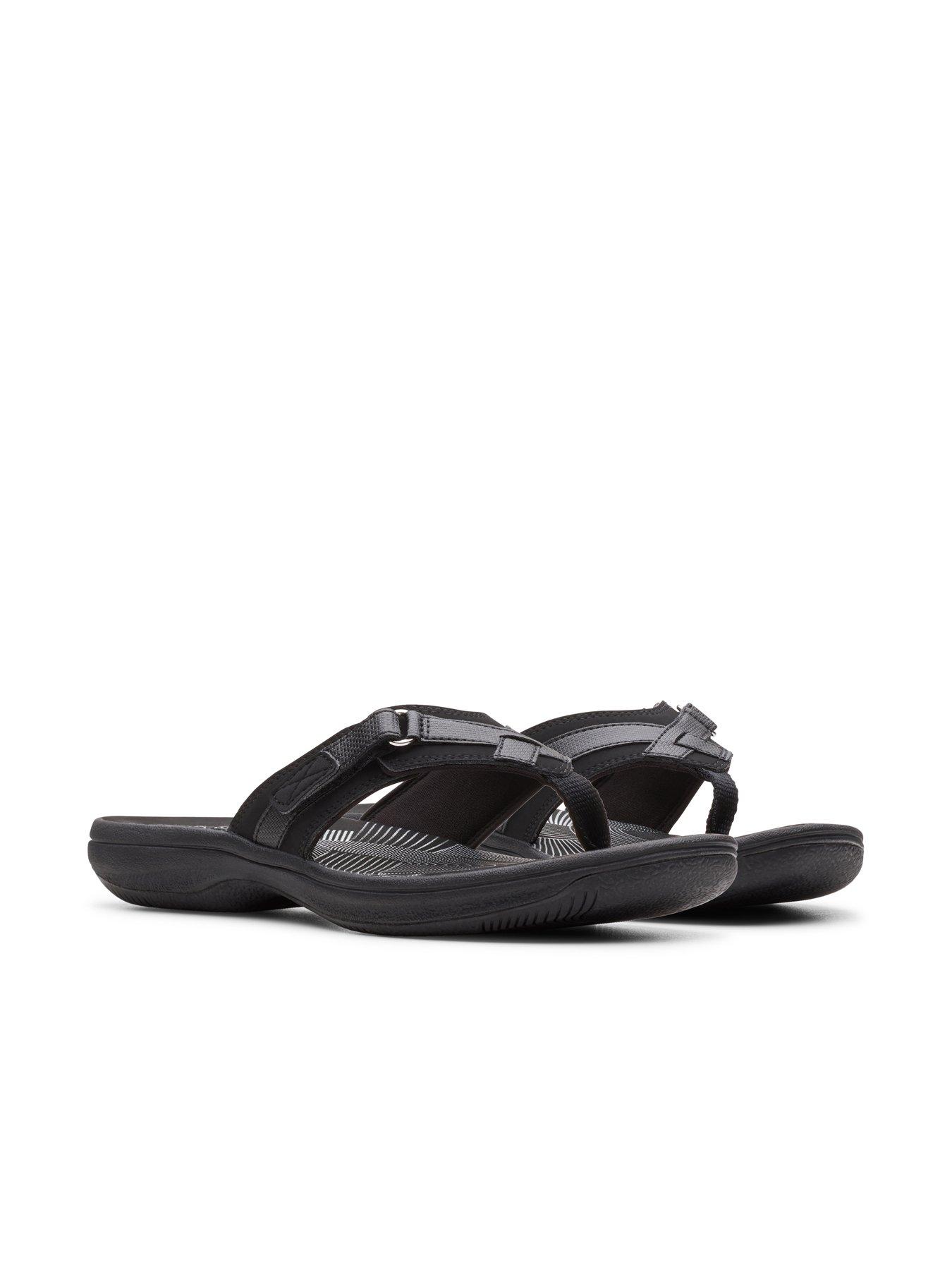Image 7 of 7 of Clarks Brinkley Sea Flip Flop Sandal - Black
