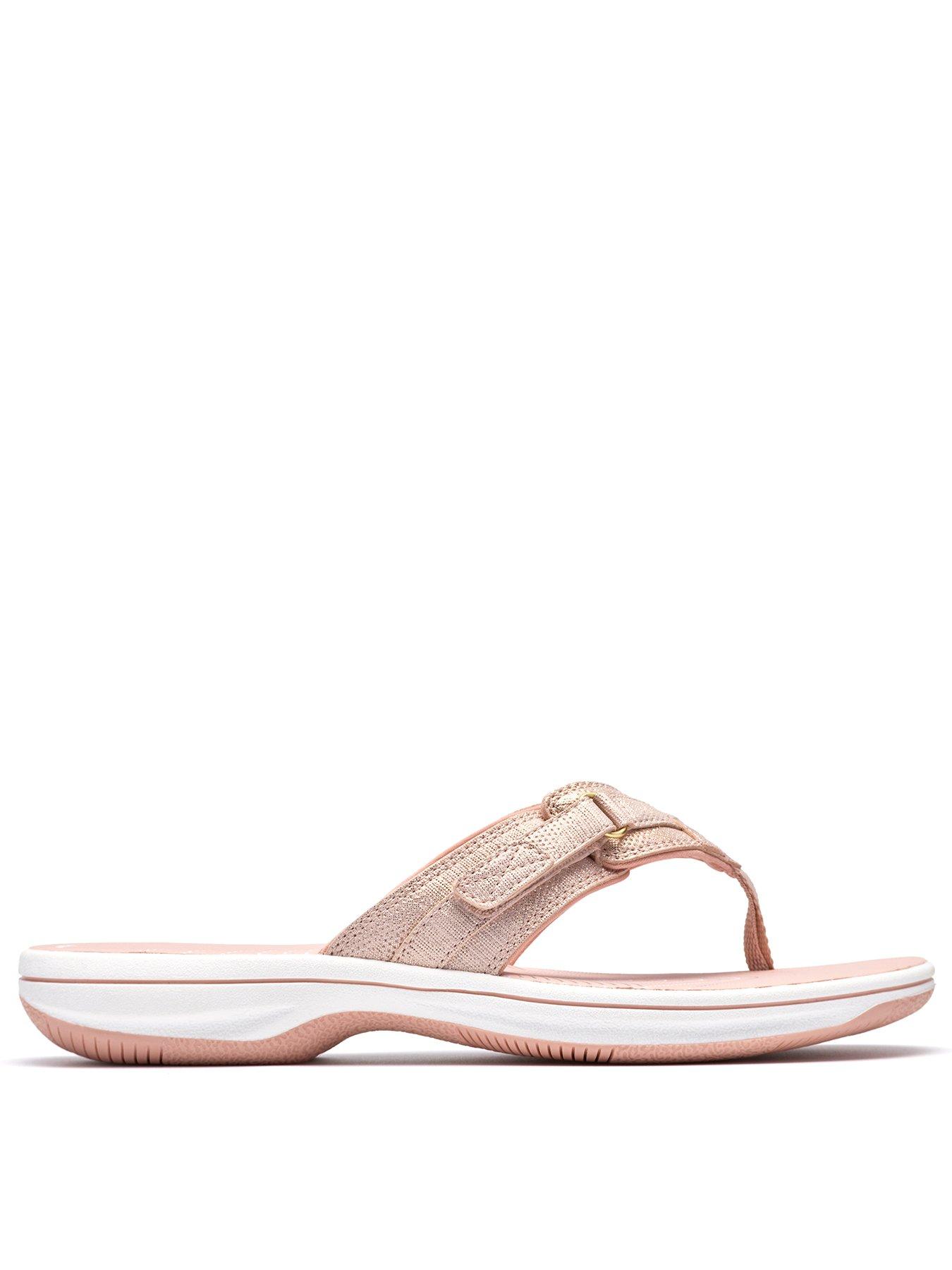 Clarks Brinkley Sea Flip Flop Sandal - Dusty Rose