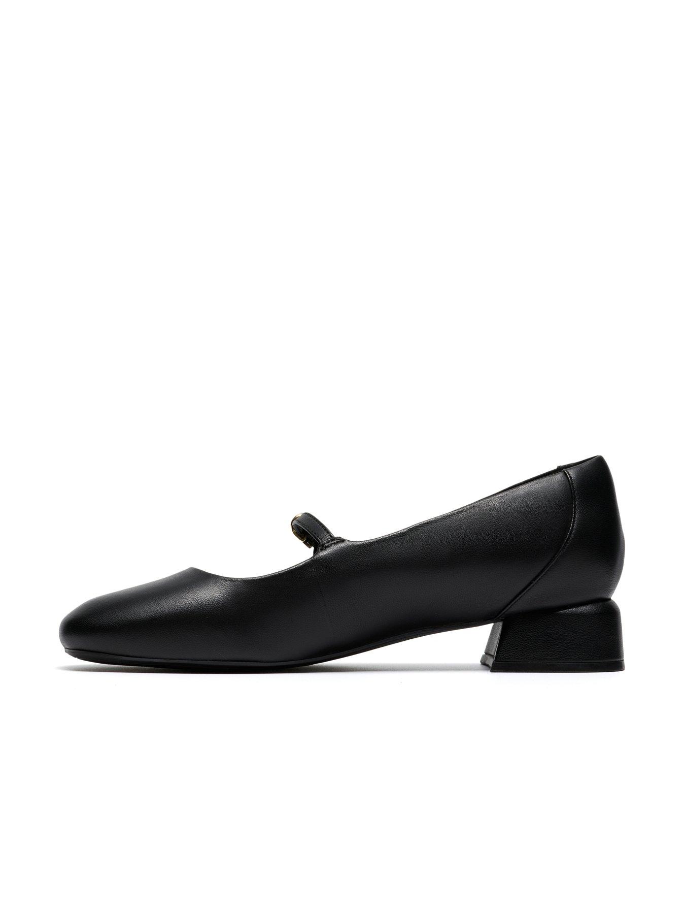Image 6 of 6 of Clarks Daiss30 Bar Leather Maryjane Shoe - Black