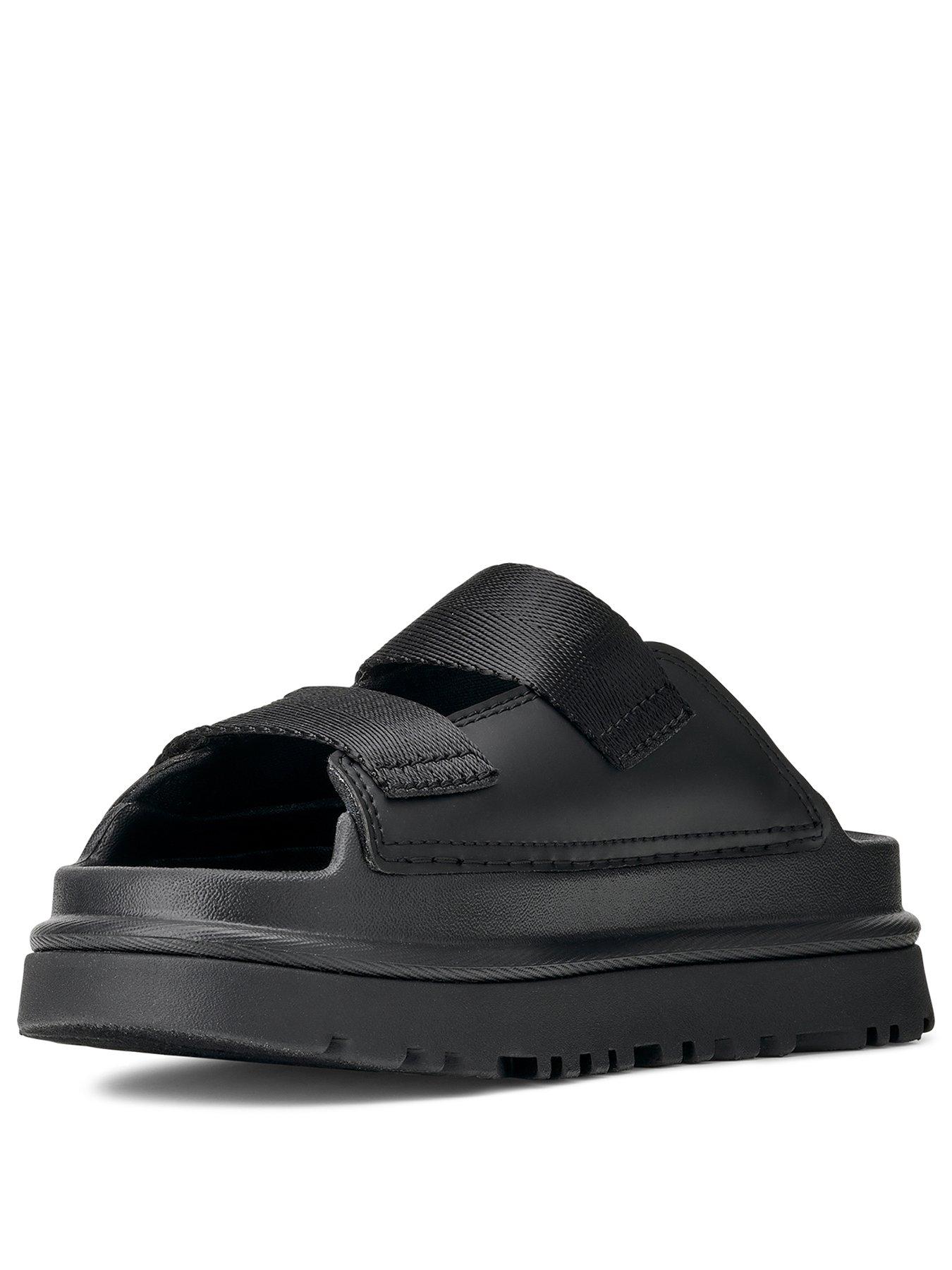 ugg-kids-goldenglow-slide-blackstillFront