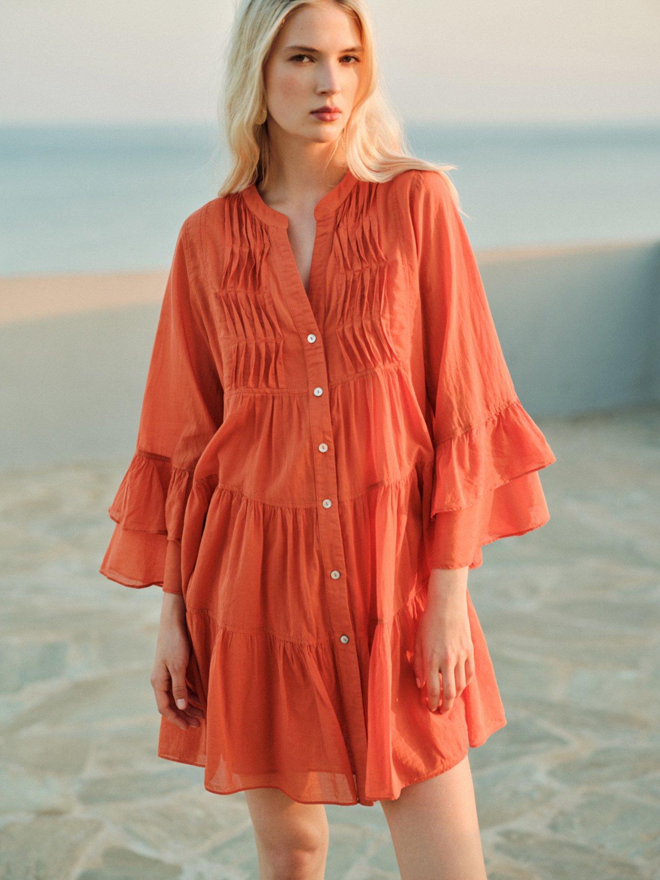 Devotion Twins Citrus Dress - D. Orange