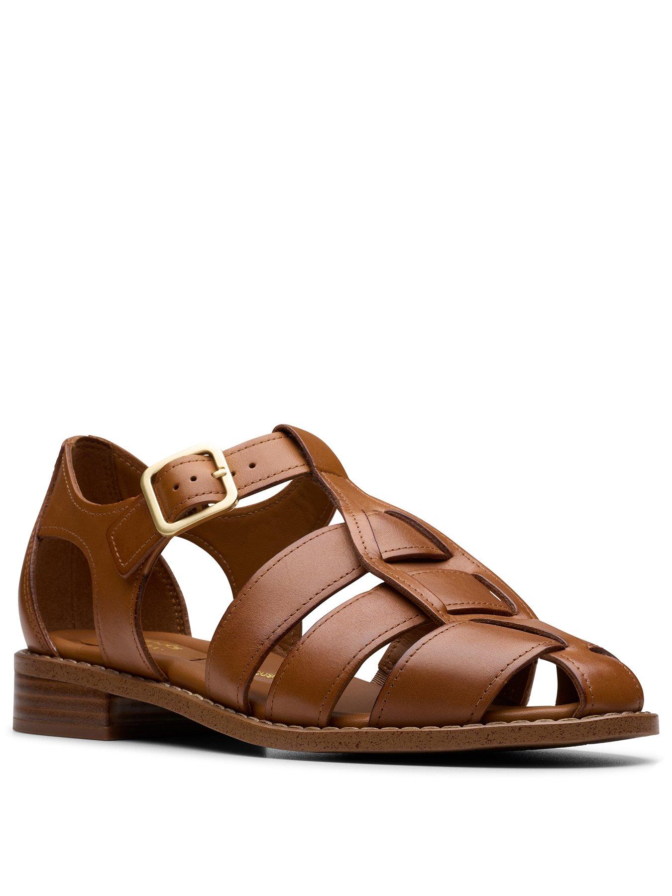 Image 2 of 7 of Clarks Hana Sun Shoes - Tan Leather