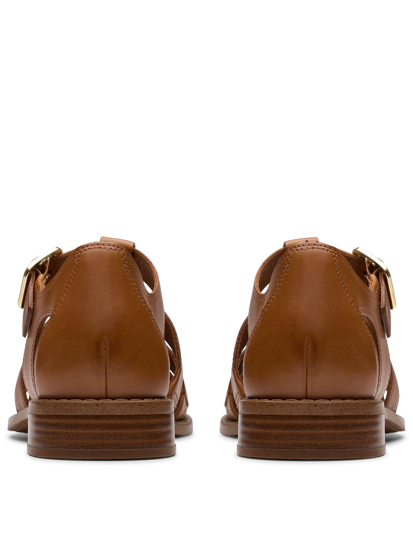 Image 3 of 7 of Clarks Hana Sun Shoes - Tan Leather