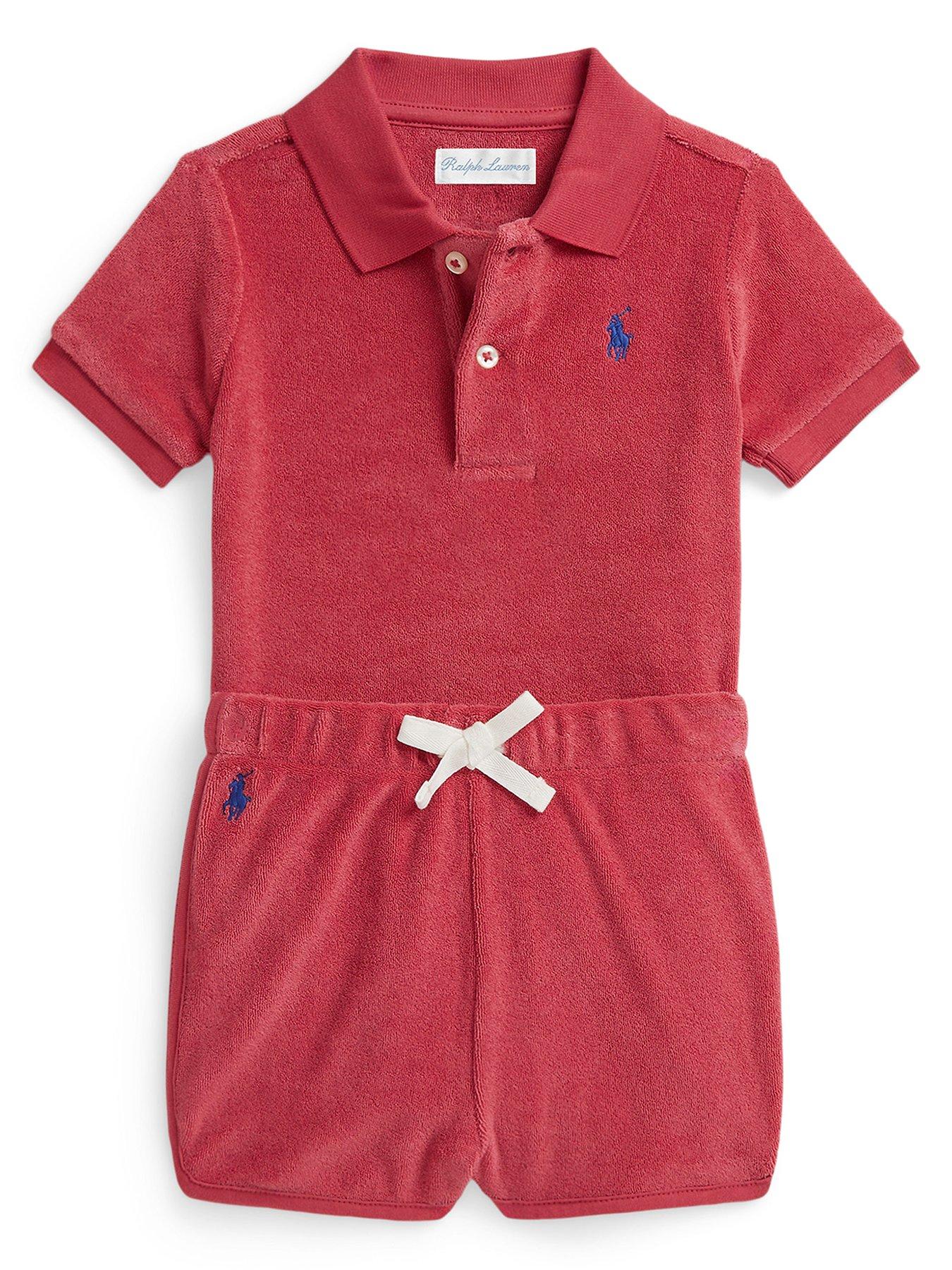 Polo Ralph Lauren Baby Boys Shirt And Short Set - Red