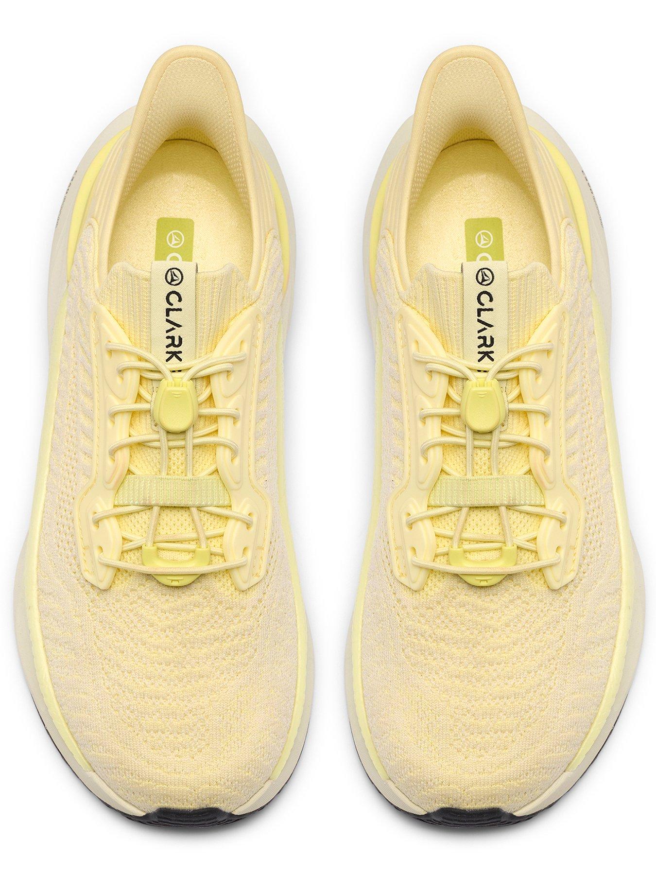 Image 4 of 6 of Clarks Pace Rise Trainer - Pale Yellow