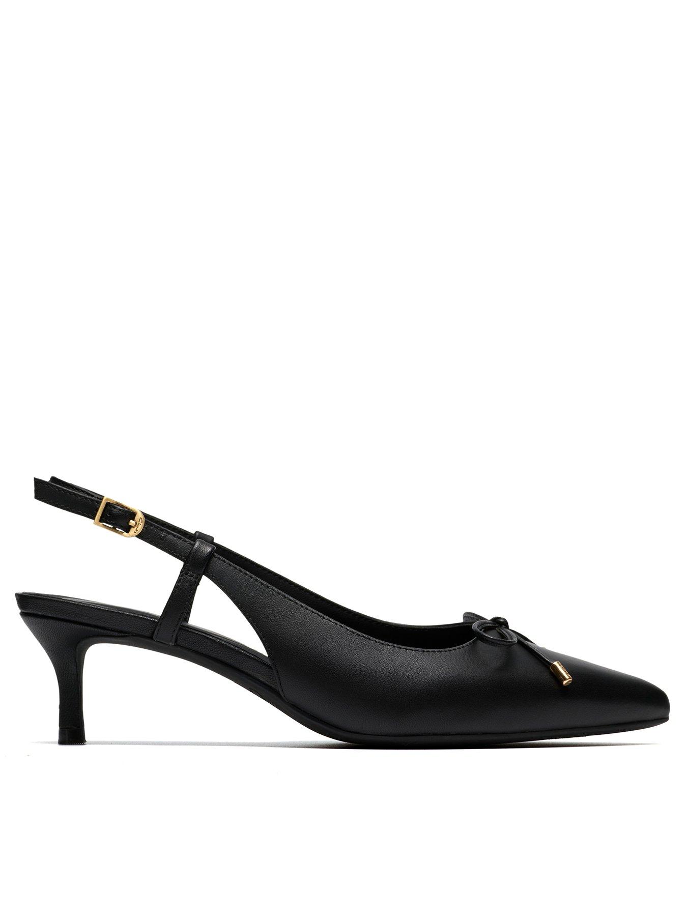 clarks-zarey-bow-leather-sling-back-court-blackfront