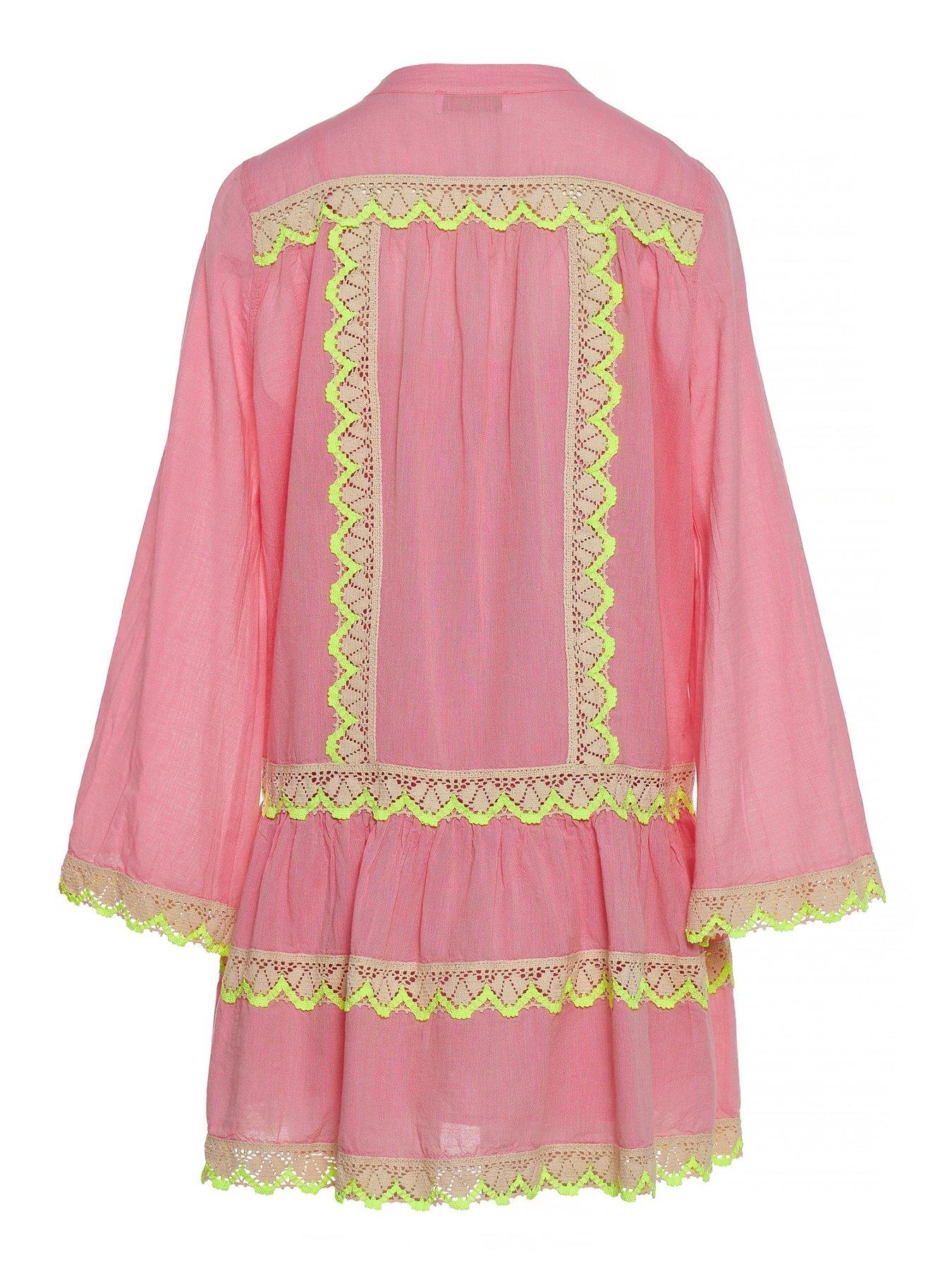 Image 3 of 4 of Devotion Twins Nerida Dress - Pink-lime