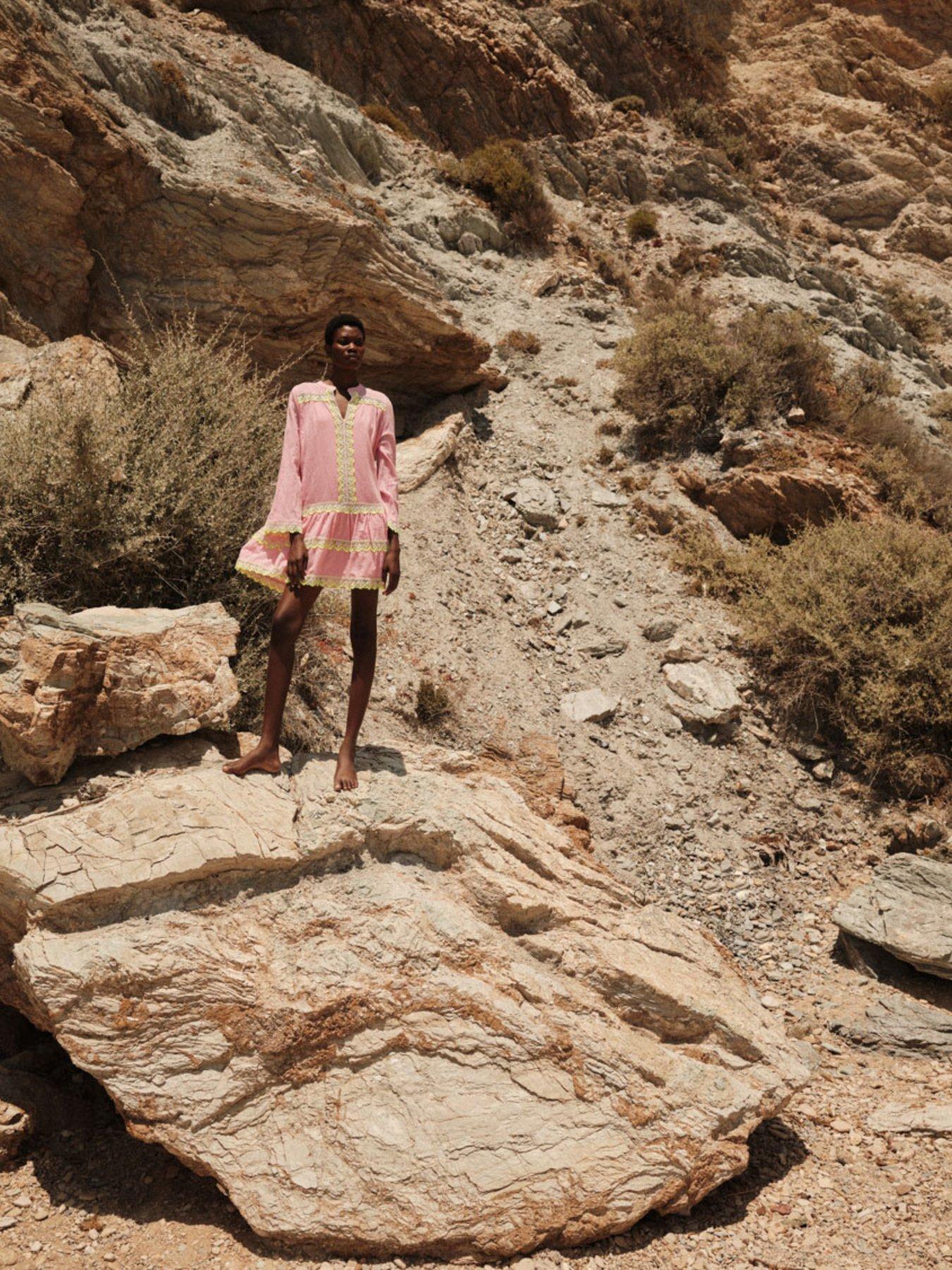 Image 4 of 4 of Devotion Twins Nerida Dress - Pink-lime