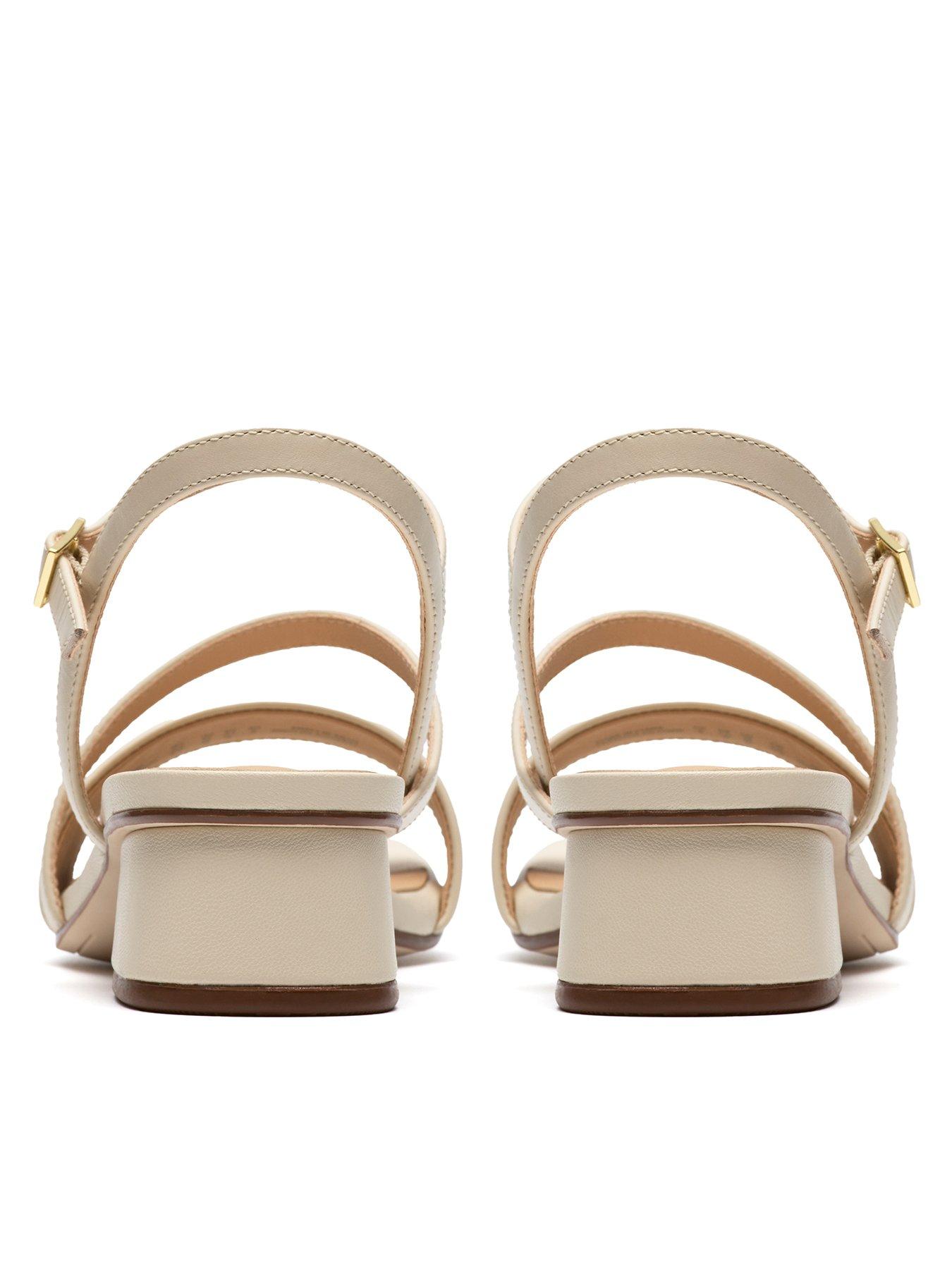 Image 3 of 6 of Clarks Serina35 Strap Sandals - Cream Leather