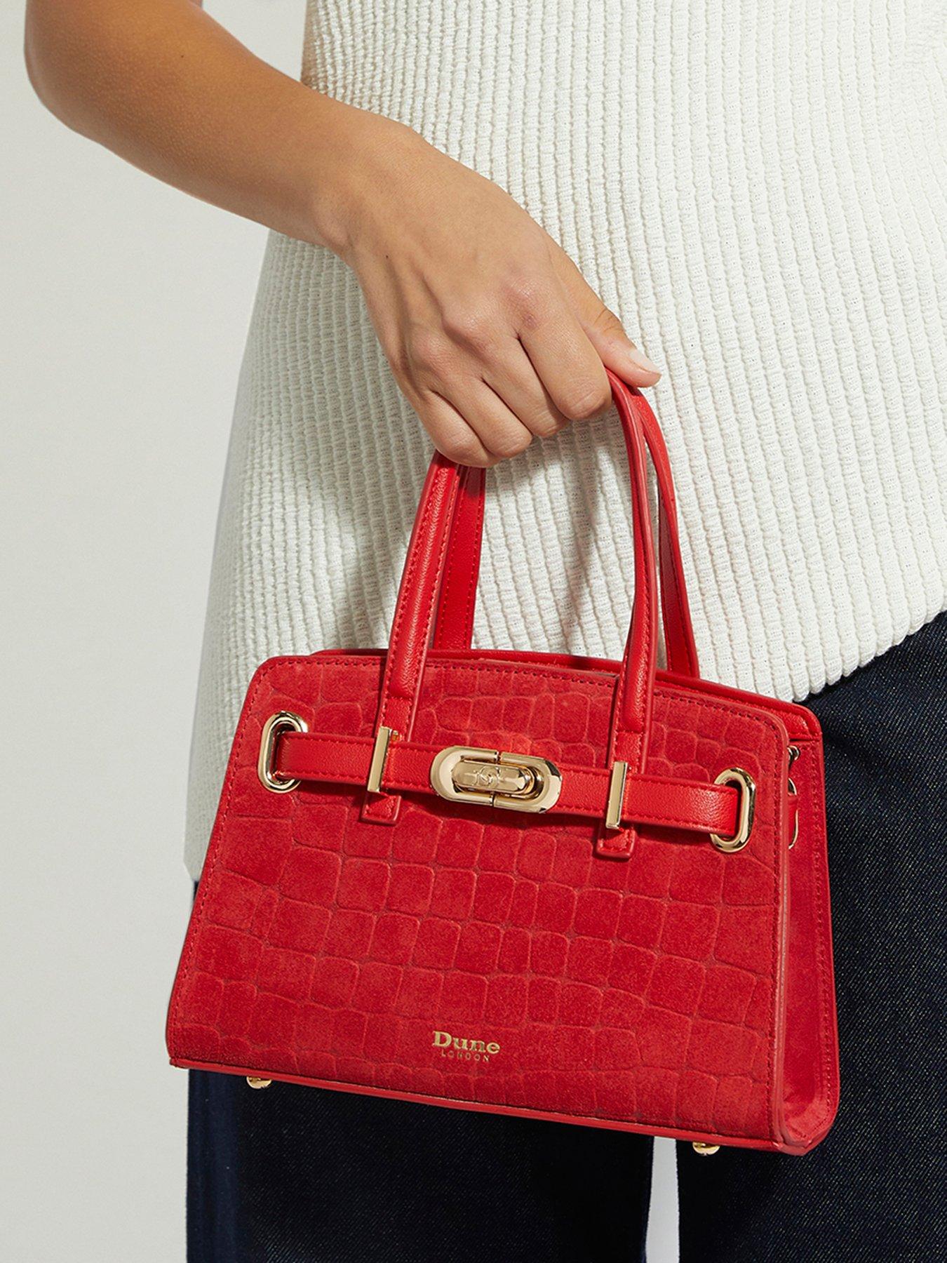 Image 2 of 6 of Dune London Dinkydefine Belted Grab Bag - Red