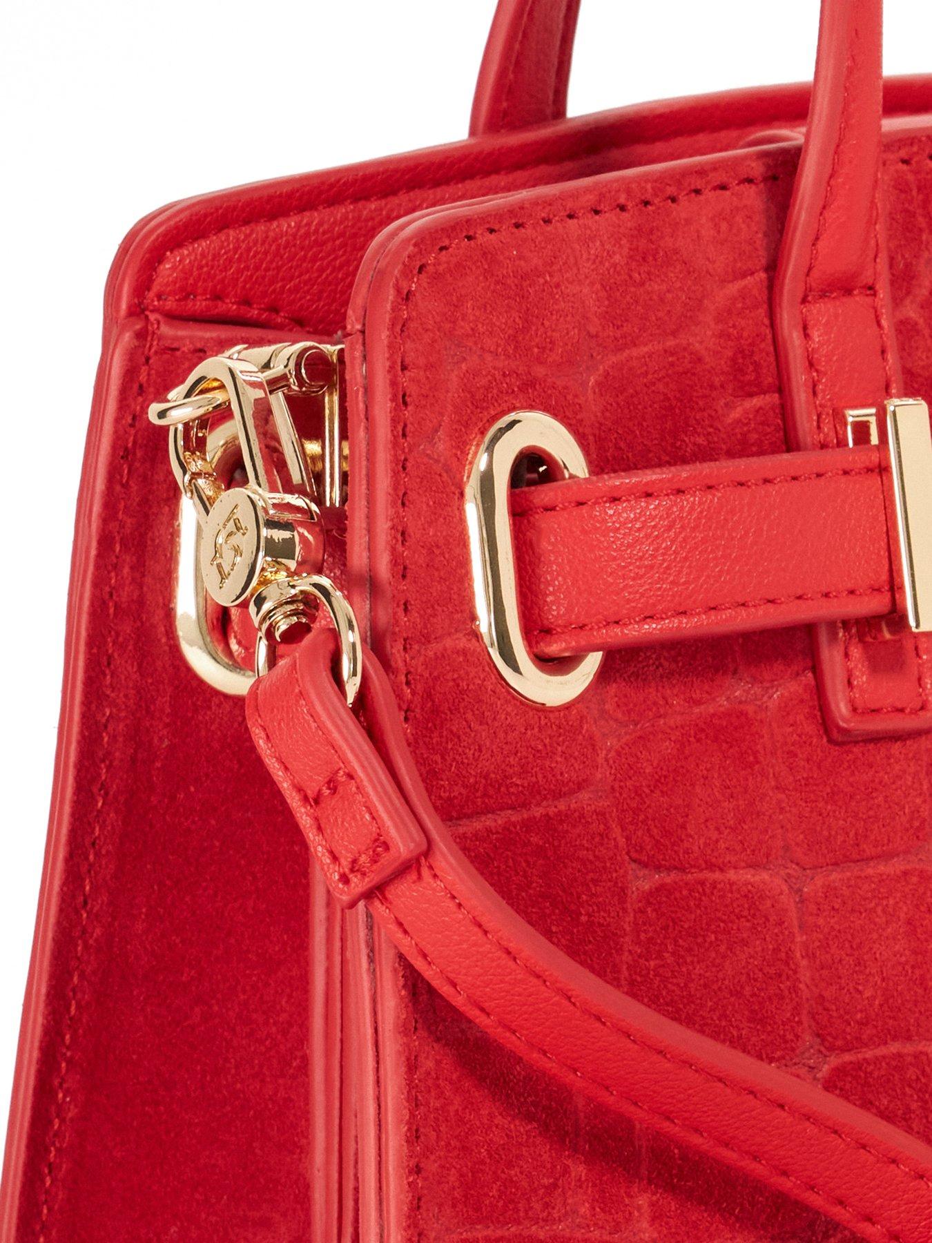 Image 4 of 6 of Dune London Dinkydefine Belted Grab Bag - Red
