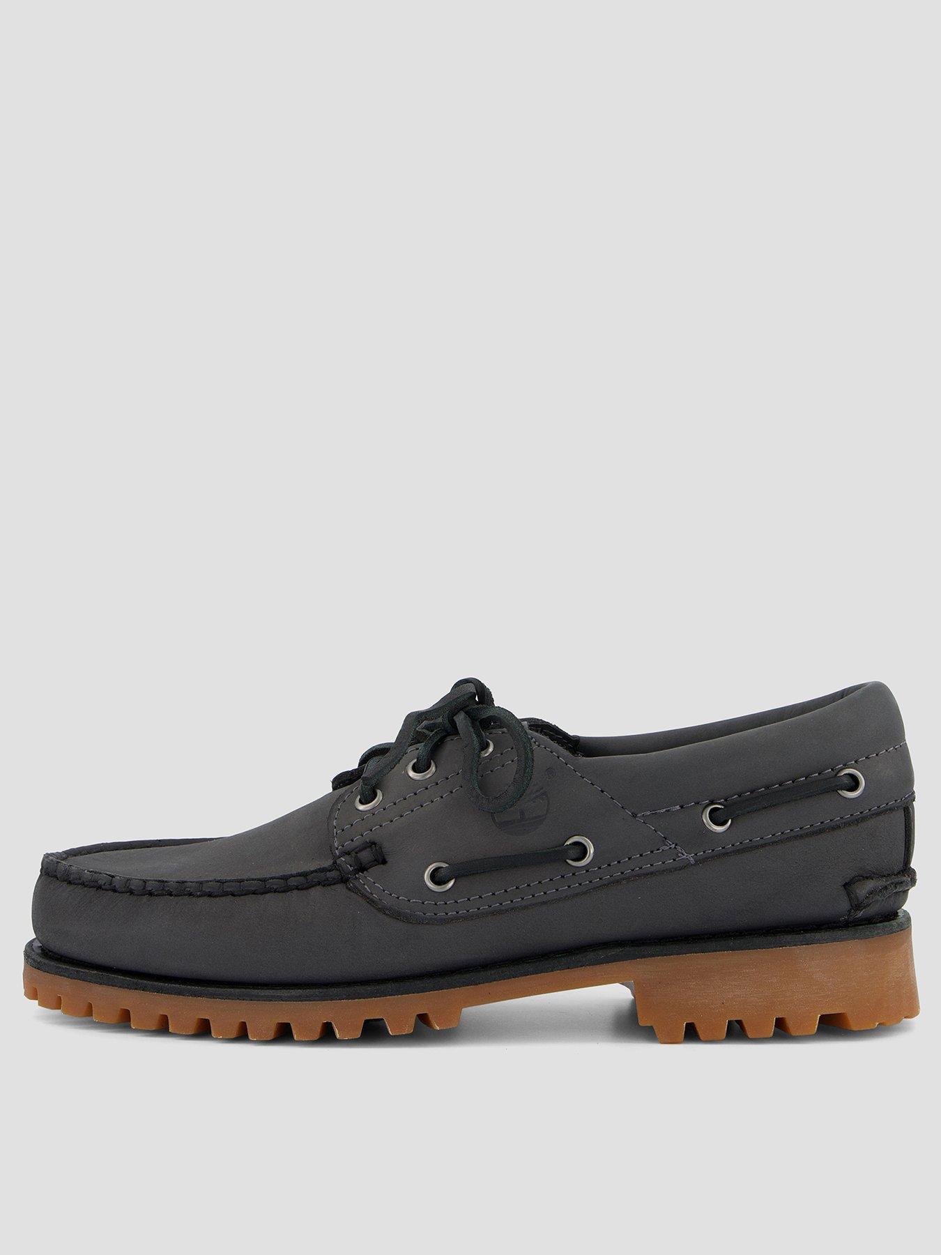 Image 1 of 4 of Timberland Authentic Boat Shoe - Dark Grey