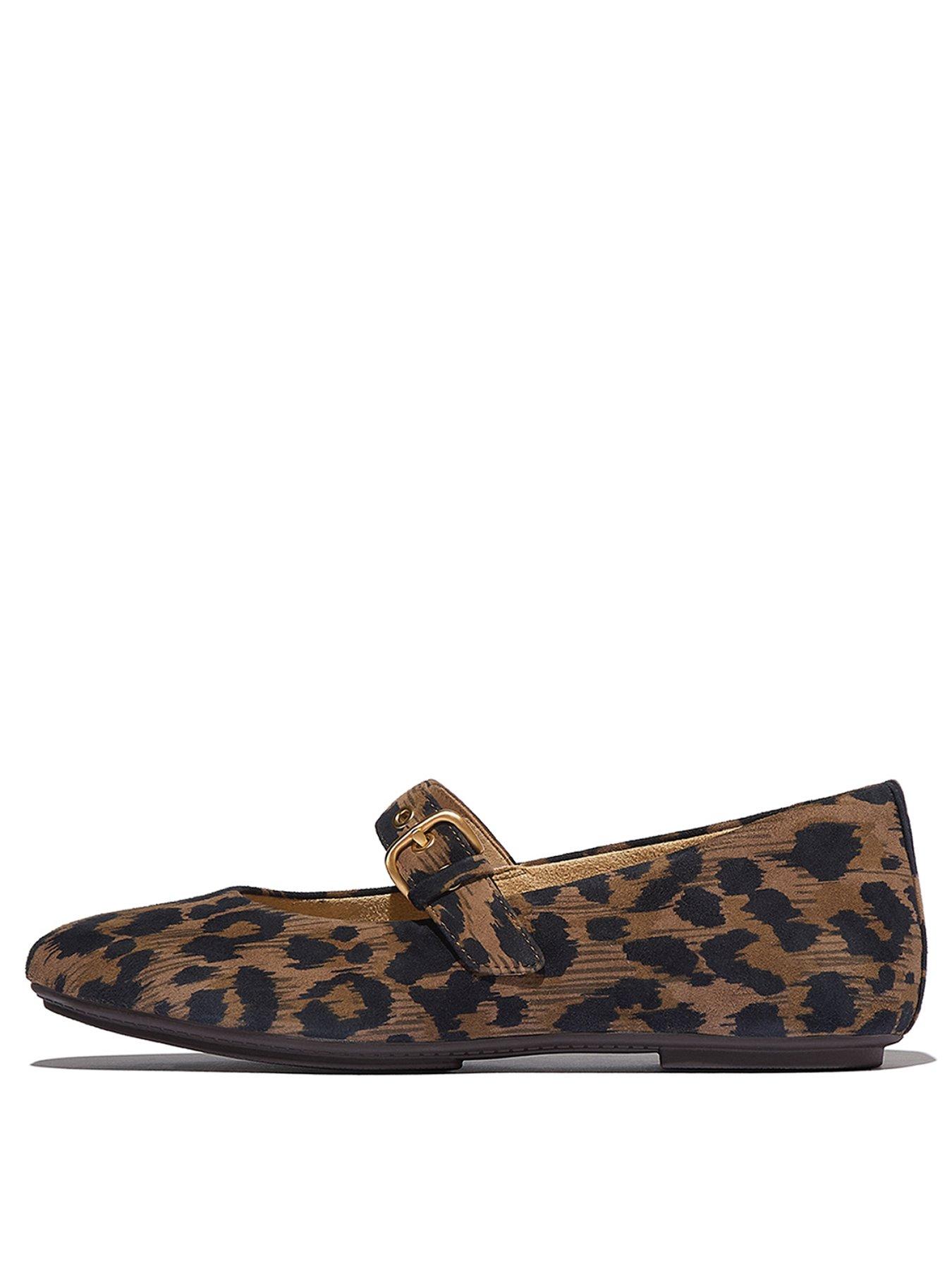 Image 2 of 7 of FitFlop Delicato Mary Jane Leopard Shoe - Leopard