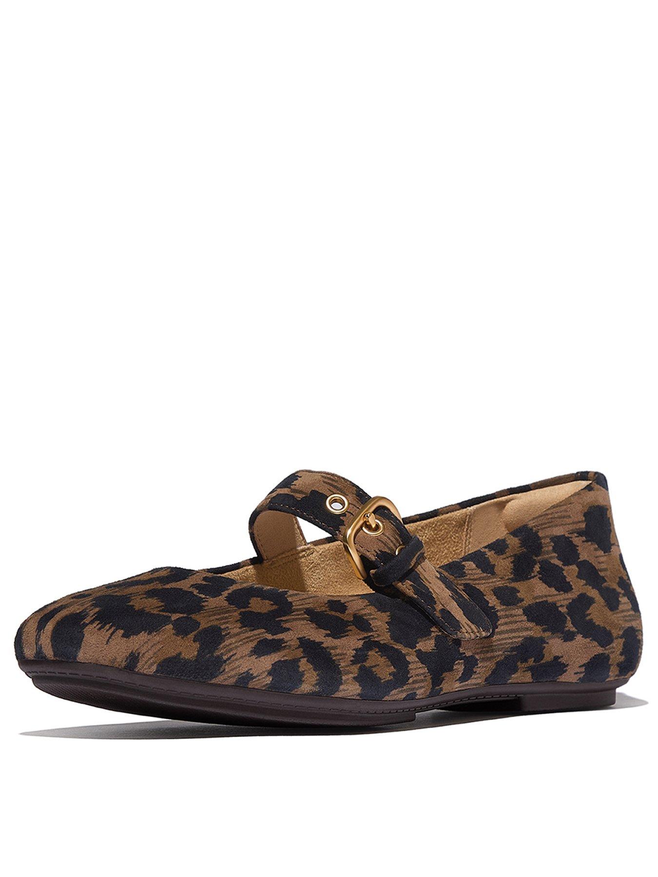 Image 3 of 7 of FitFlop Delicato Mary Jane Leopard Shoe - Leopard