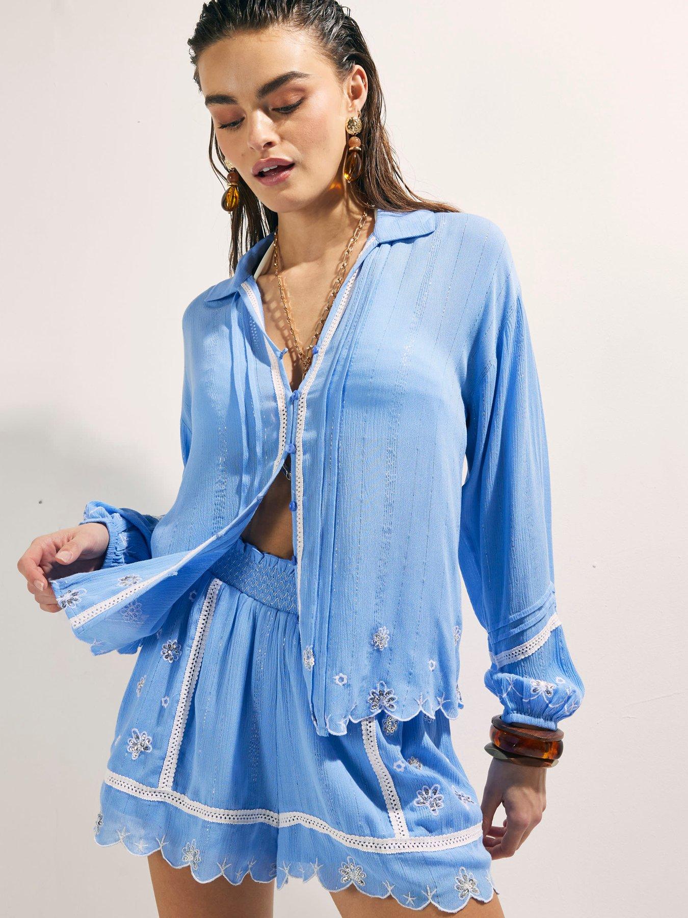 river-island-lurex-lace-shirt-bluefront