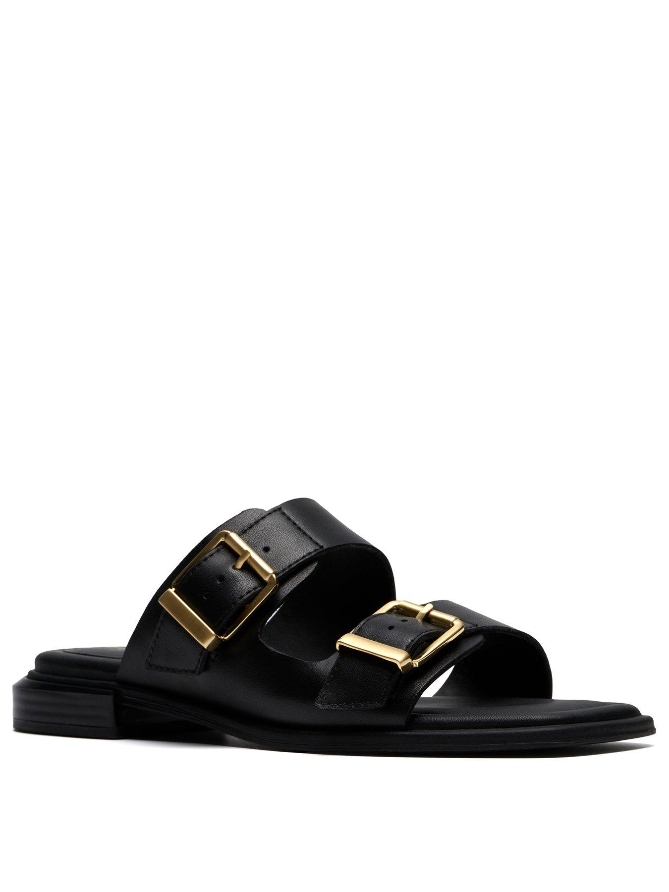 Image 2 of 6 of Clarks Ariany Bay Sandals - Black Leather