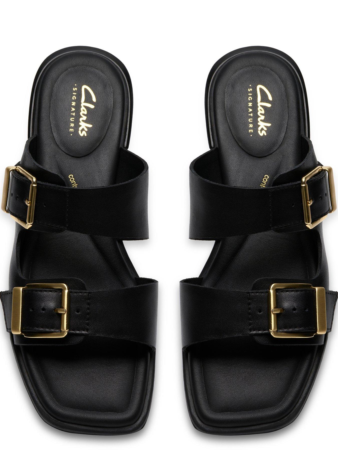 Image 4 of 6 of Clarks Ariany Bay Sandals - Black Leather