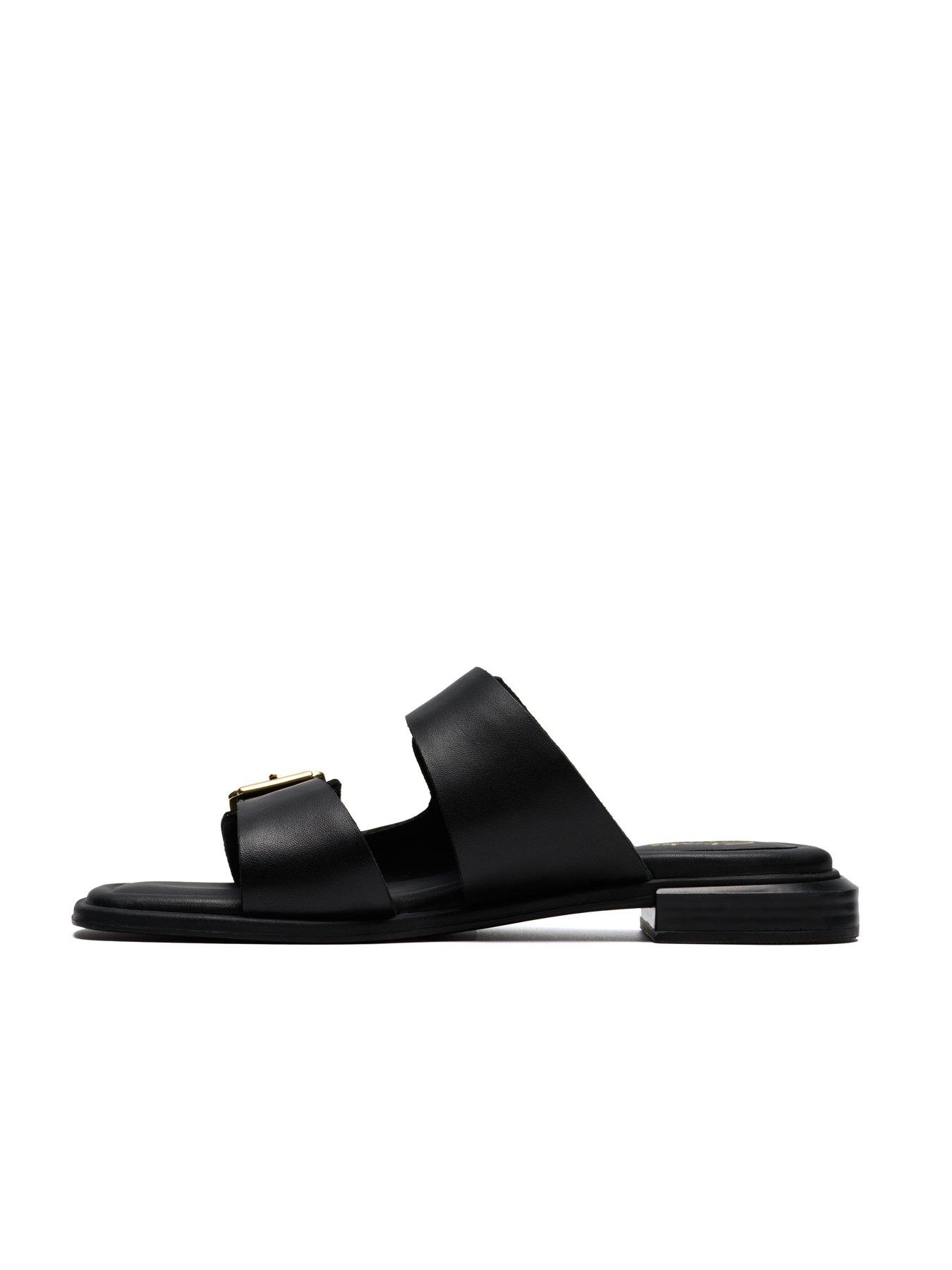 Image 6 of 6 of Clarks Ariany Bay Sandals - Black Leather