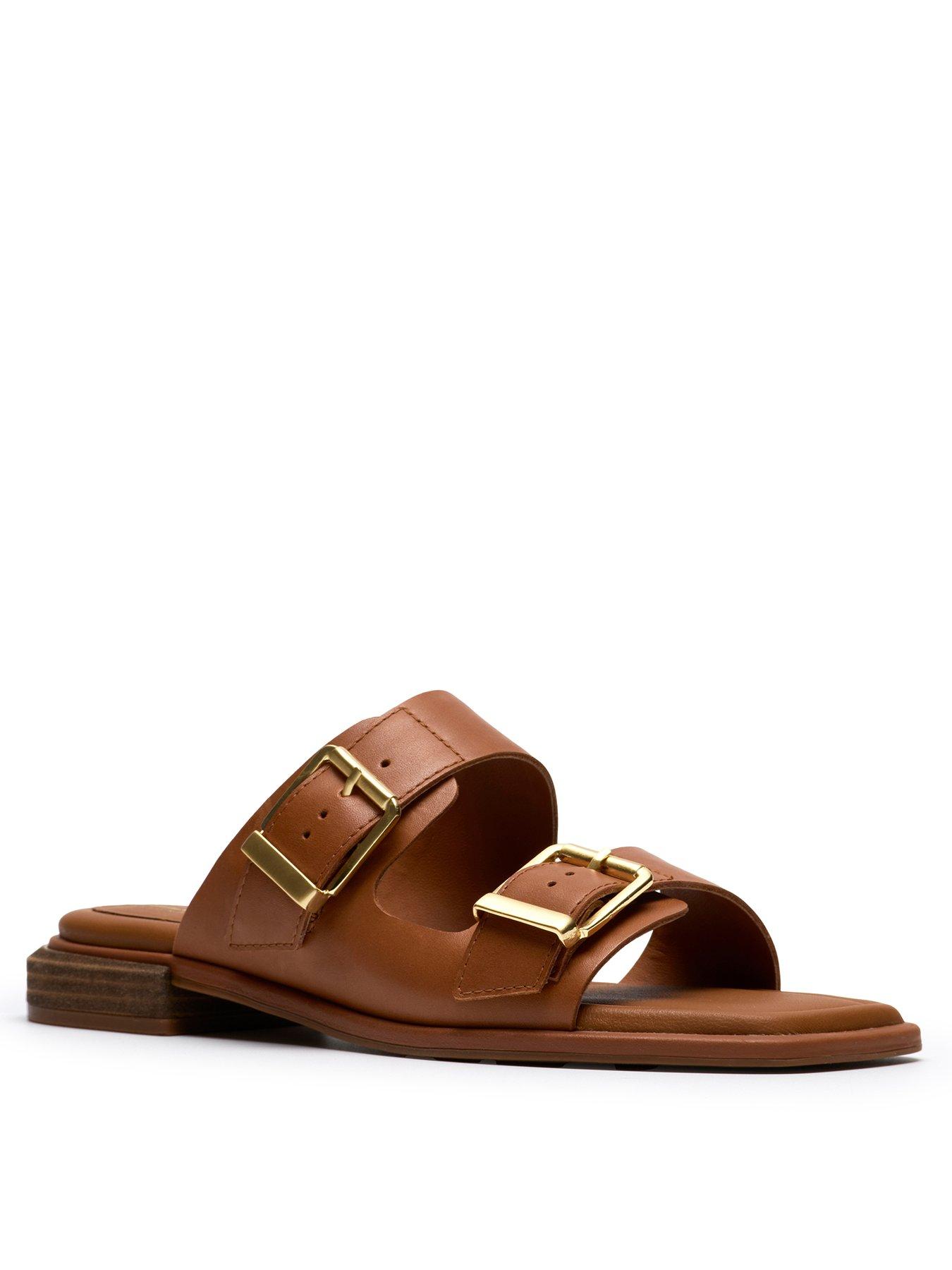 Image 2 of 6 of Clarks Ariany Bay Sandals - Tan Leather