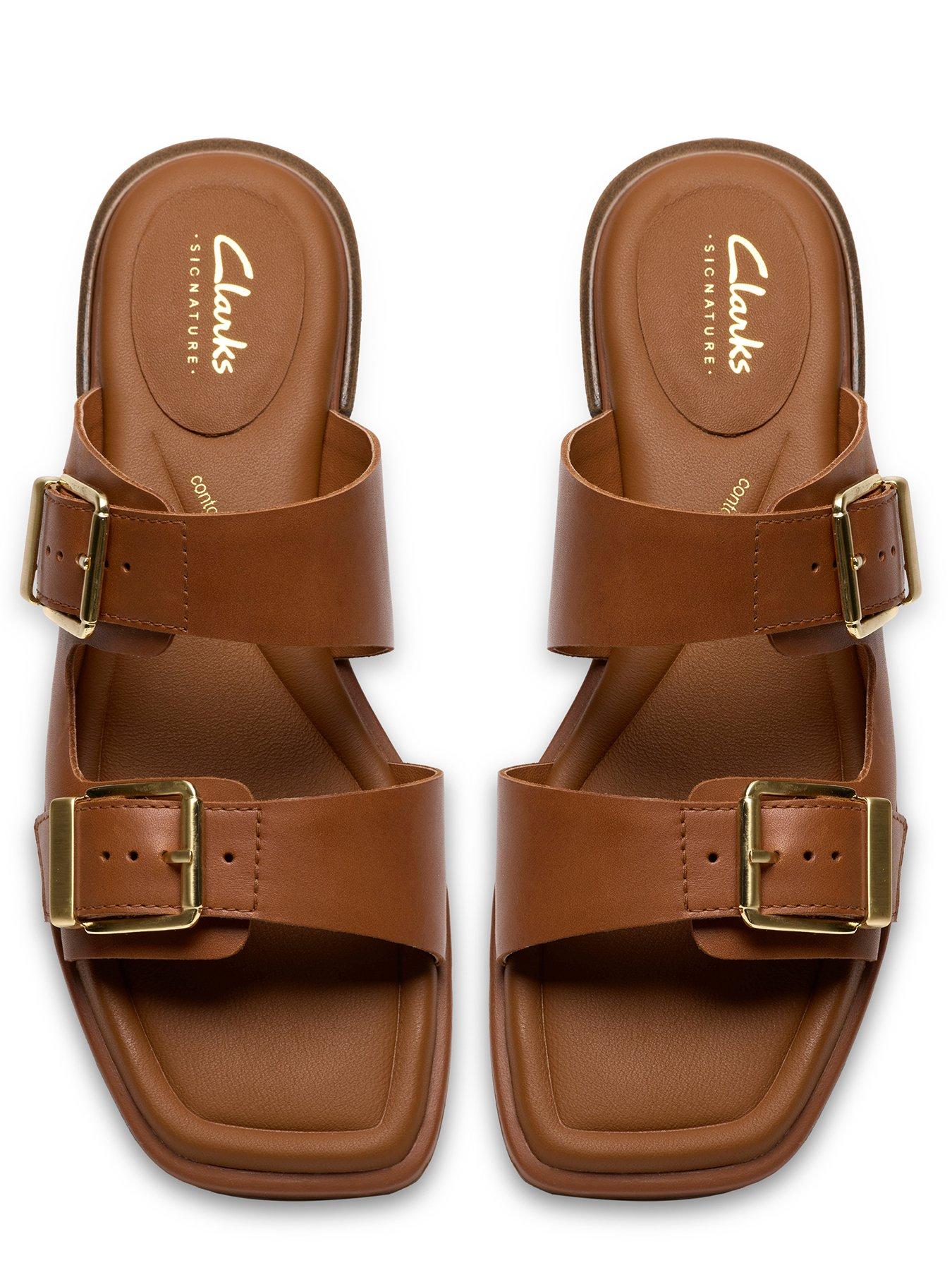 Image 4 of 6 of Clarks Ariany Bay Sandals - Tan Leather