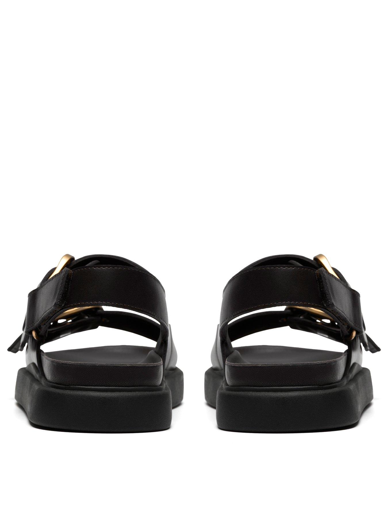 Image 3 of 6 of Clarks Aristella Bay Sandals - Black Leather