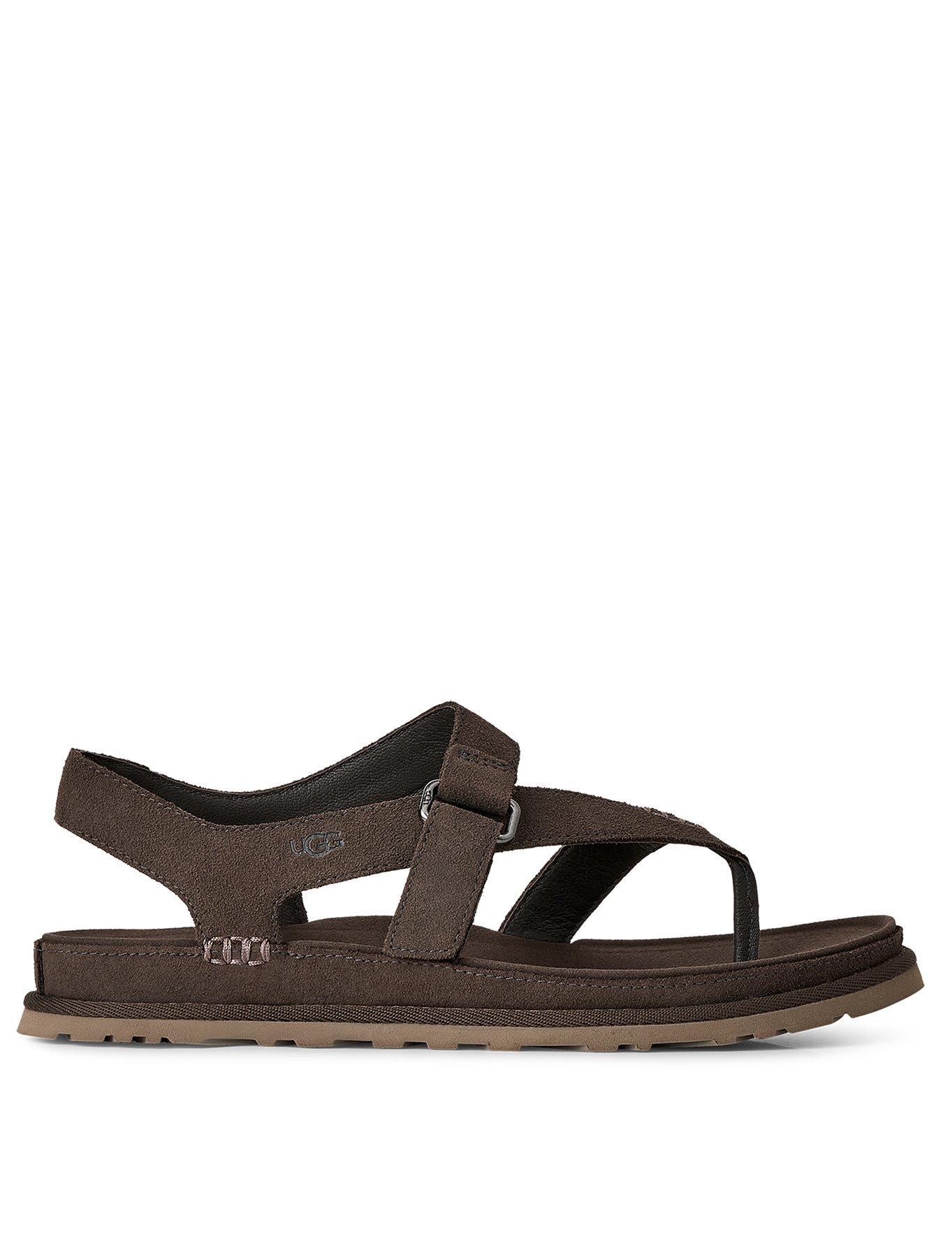 Image 1 of 6 of UGG Goldengaze Toe Post Sandals&nbsp;- Dense Smoke
