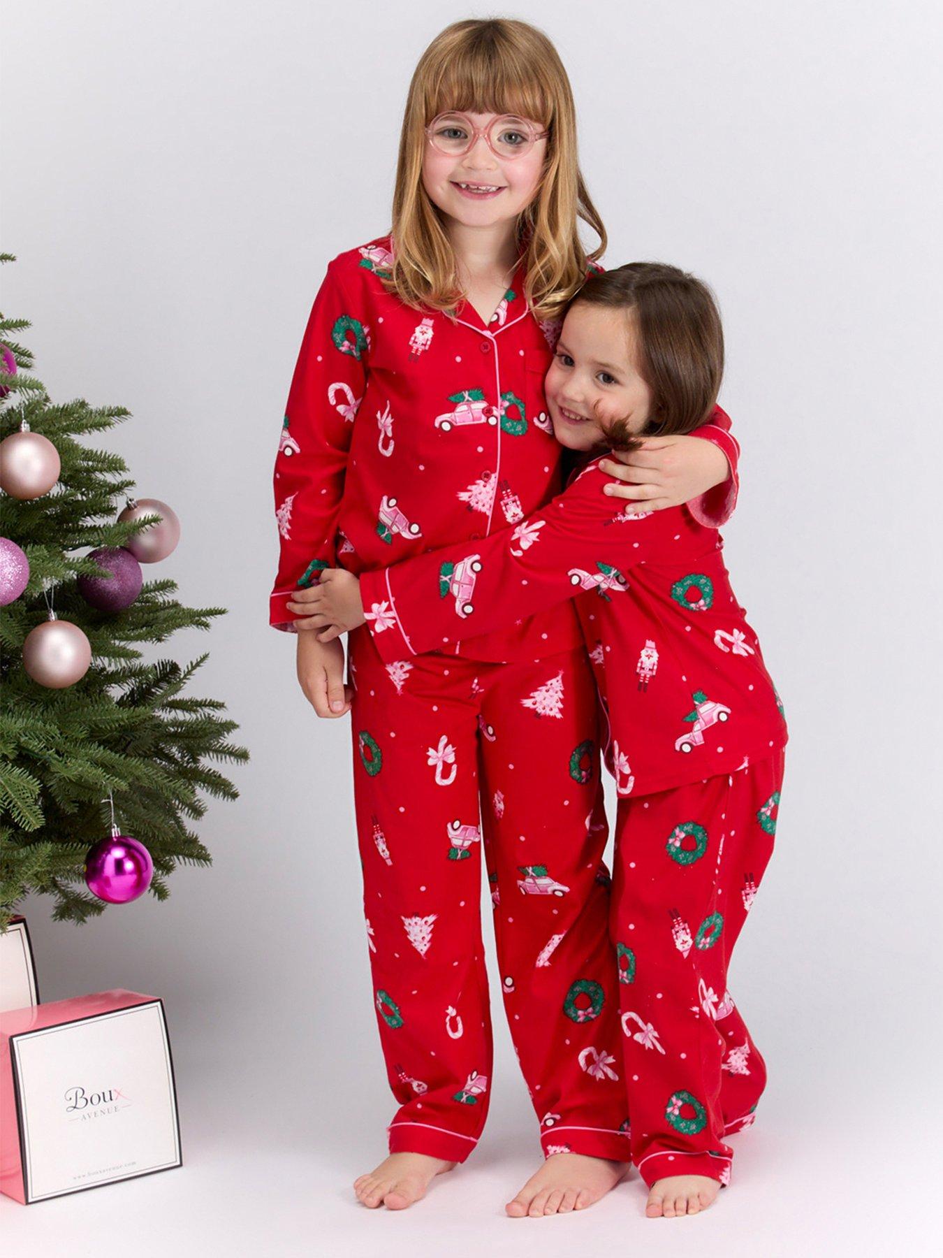 boux-avenue-girls-christmas-scene-pyjamas-in-a-bag-red-mixfront