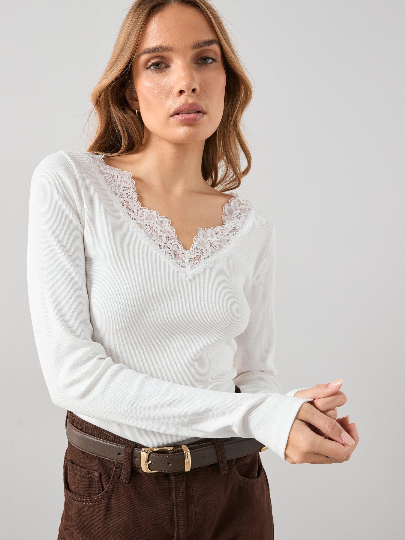 the-very-collection-lace-trim-v-neck-top-ecrufront