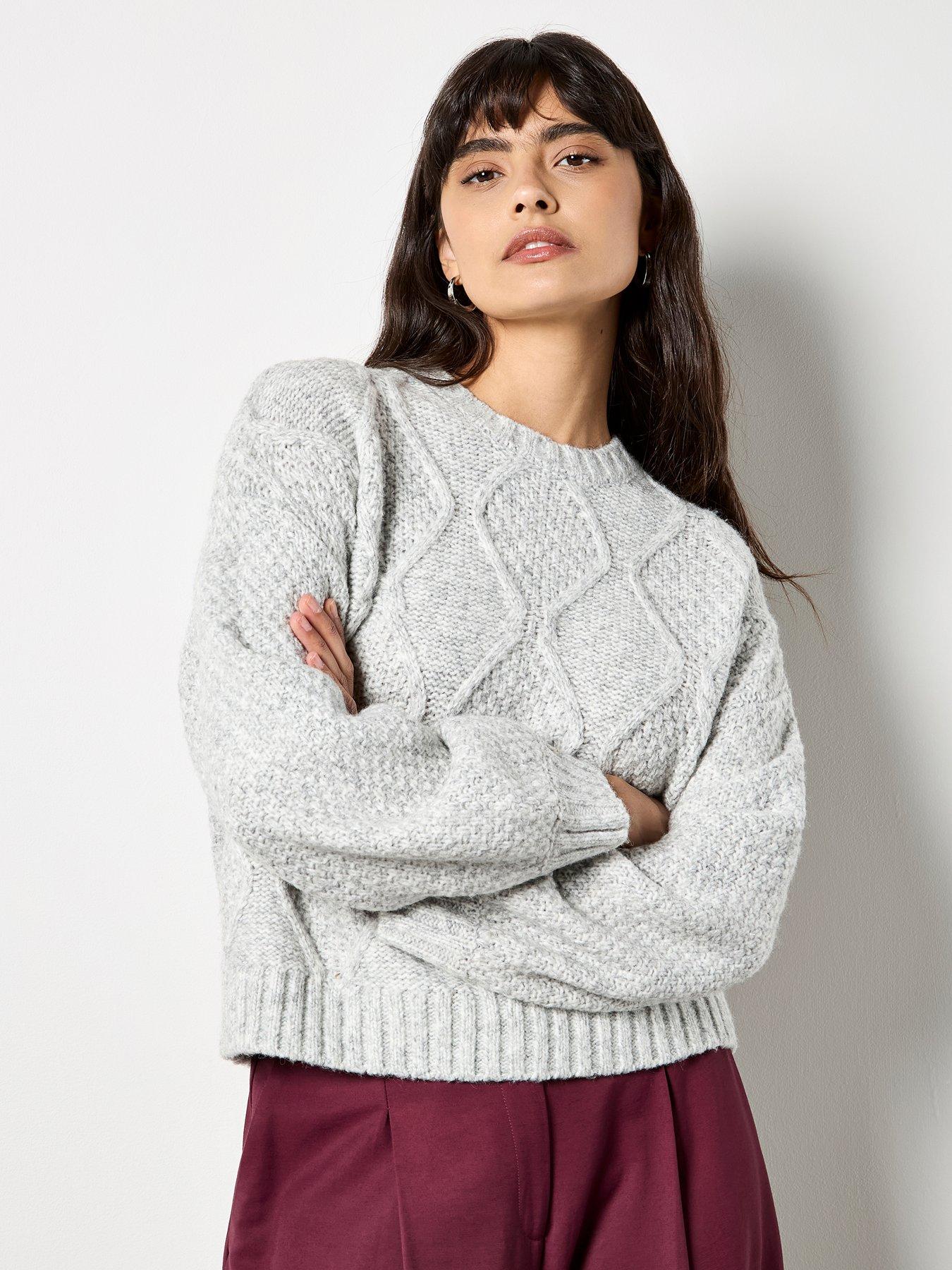 apricot-cable-front-chunky-crop-jumper-grey