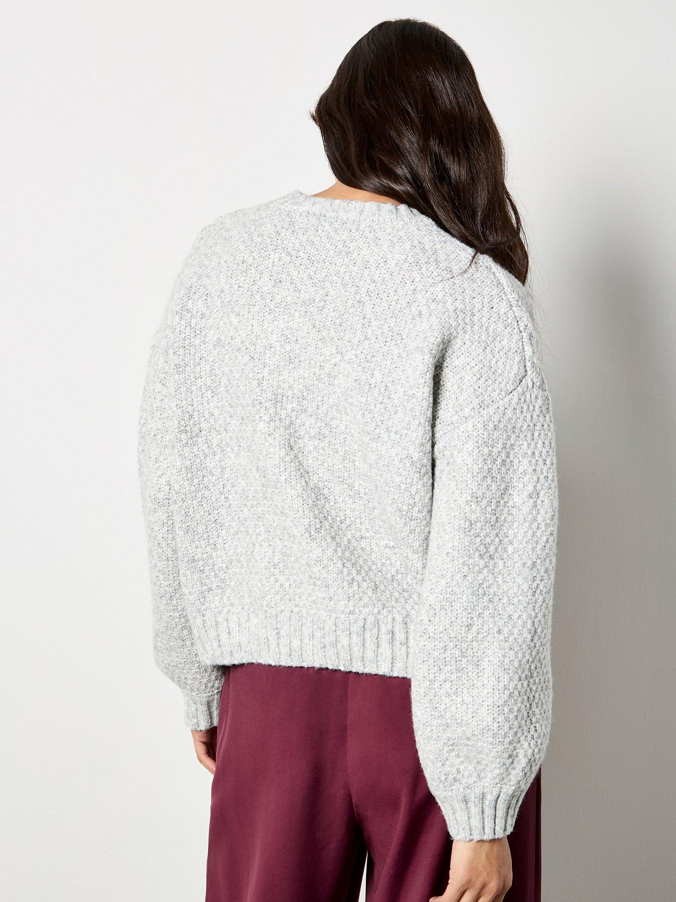 apricot-cable-front-chunky-crop-jumper-greystillFront