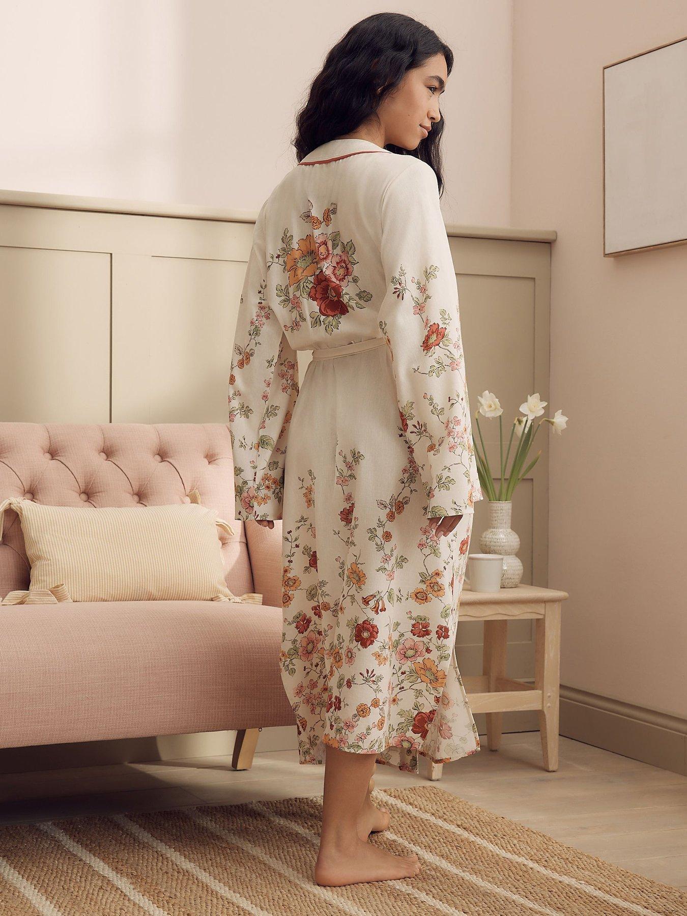 Image 2 of 7 of Laura Ashley Pennywell Robe - Cream