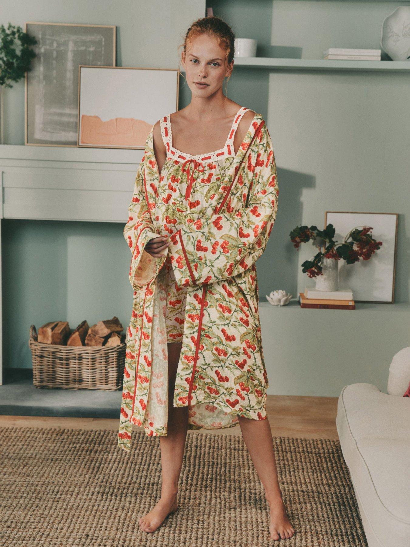 Image 1 of 7 of Laura Ashley Apple Robe - Green