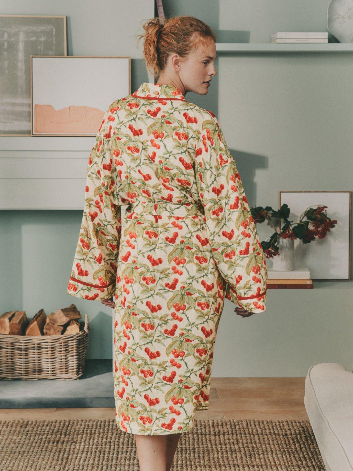 Image 2 of 7 of Laura Ashley Apple Robe - Green