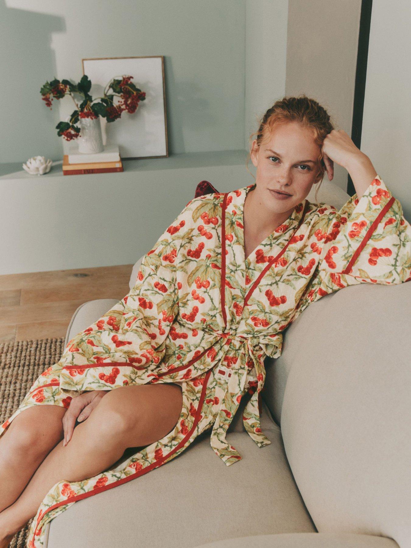 Image 3 of 7 of Laura Ashley Apple Robe - Green