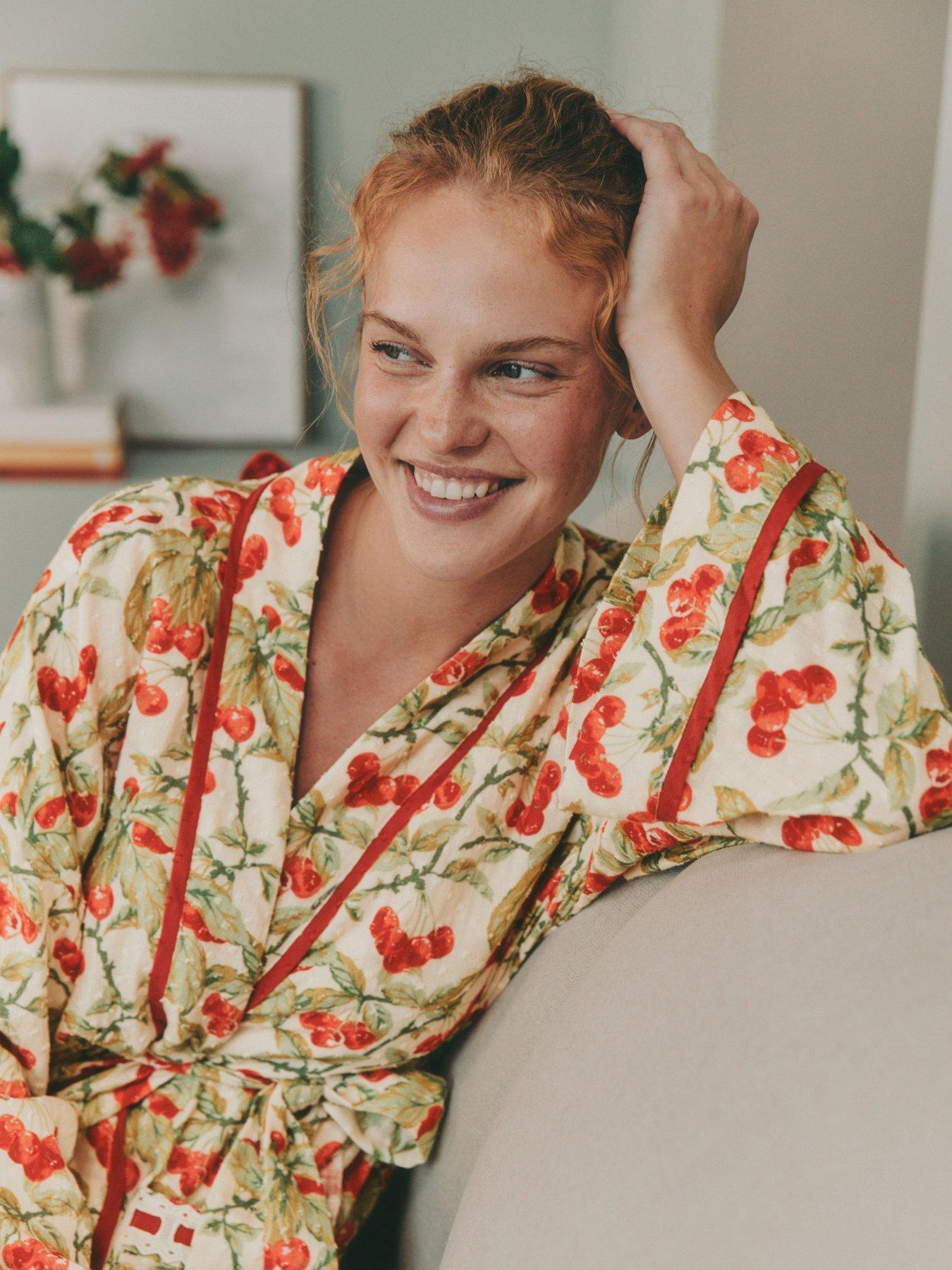 Image 4 of 7 of Laura Ashley Apple Robe - Green