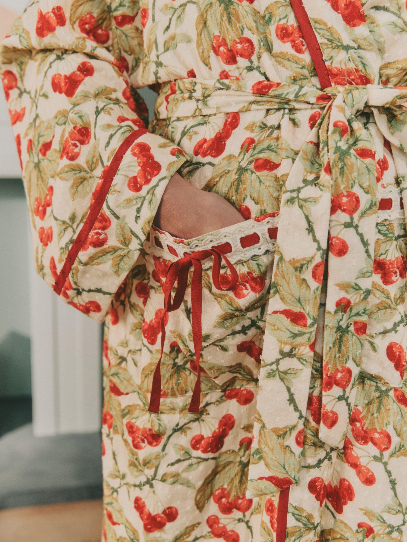 Image 5 of 7 of Laura Ashley Apple Robe - Green