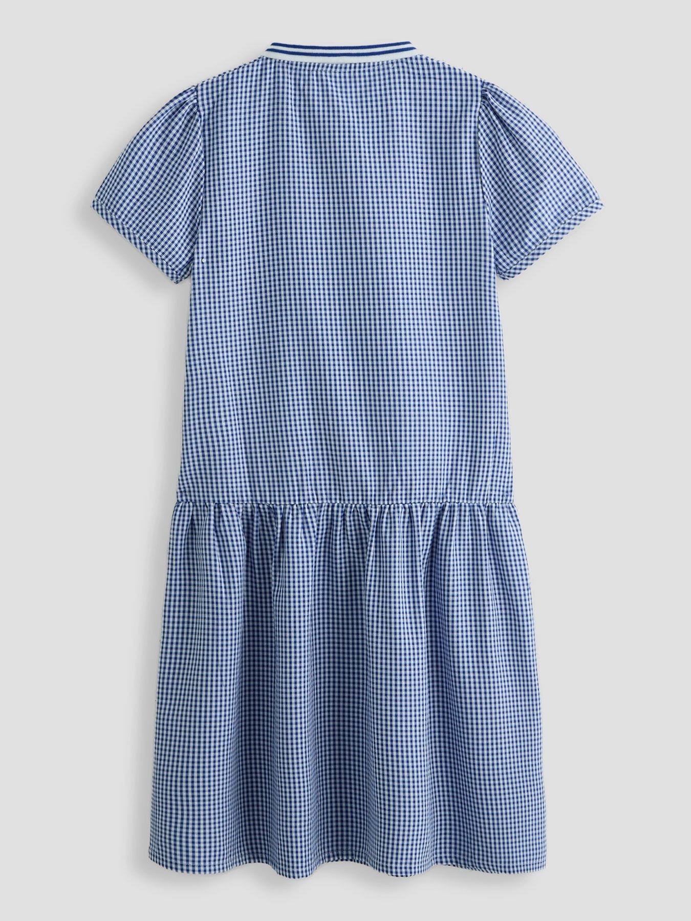 Image 2 of 4 of The Very Collection Gingham School Dress - Dark Blue