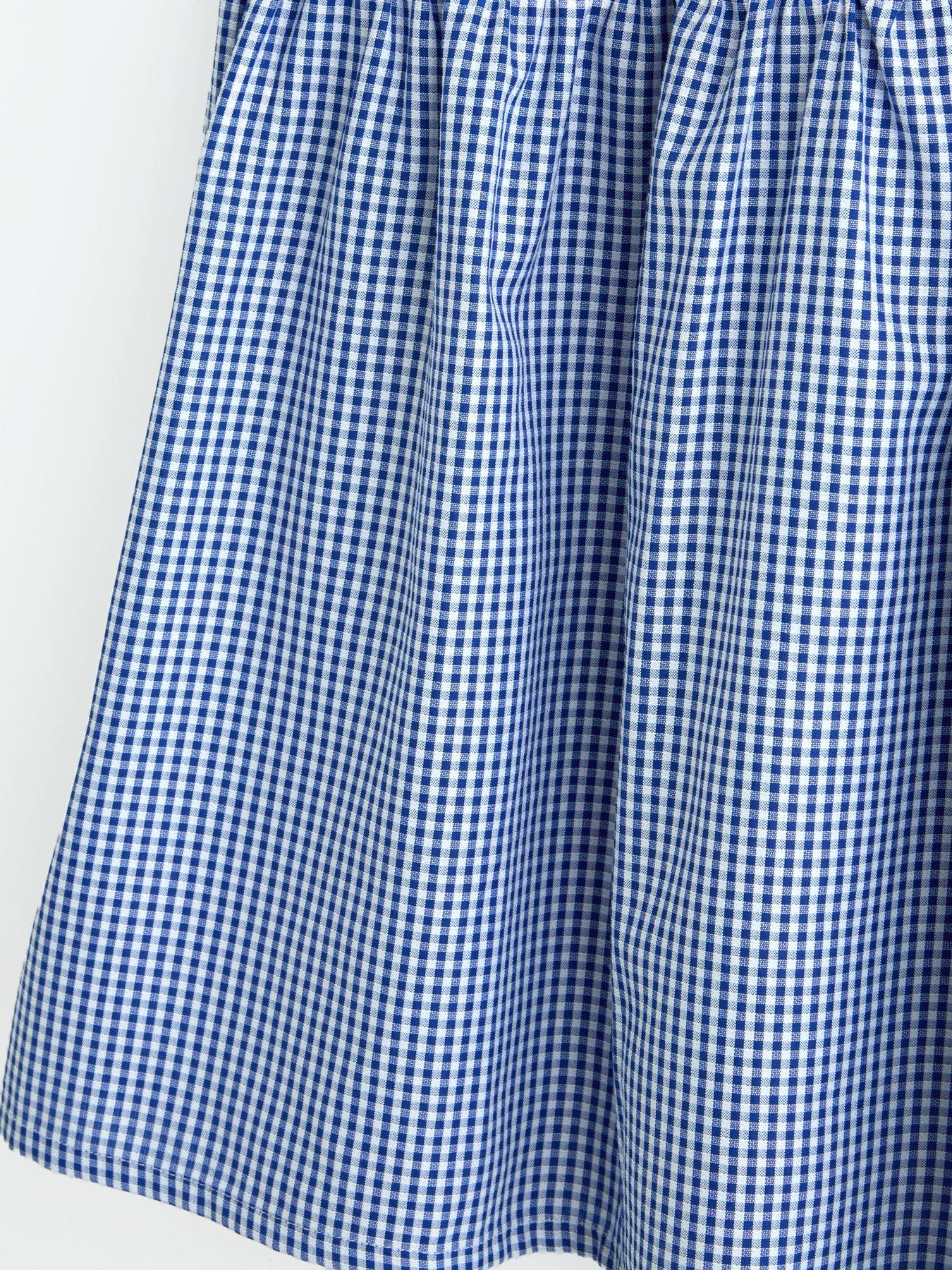 Image 4 of 4 of The Very Collection Gingham School Dress - Dark Blue