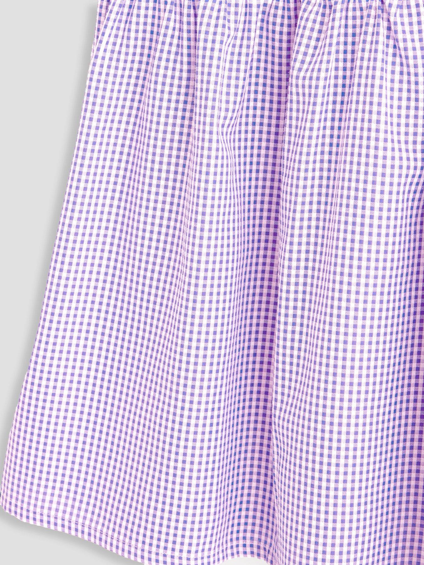 Image 4 of 4 of The Very Collection Gingham School Dress - Purple
