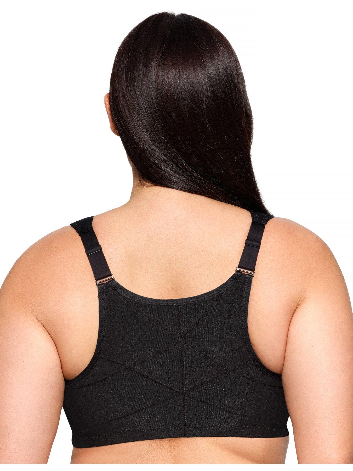 Image 2 of 6 of Glamorise 1255 Wonder Wire Bra - Black
