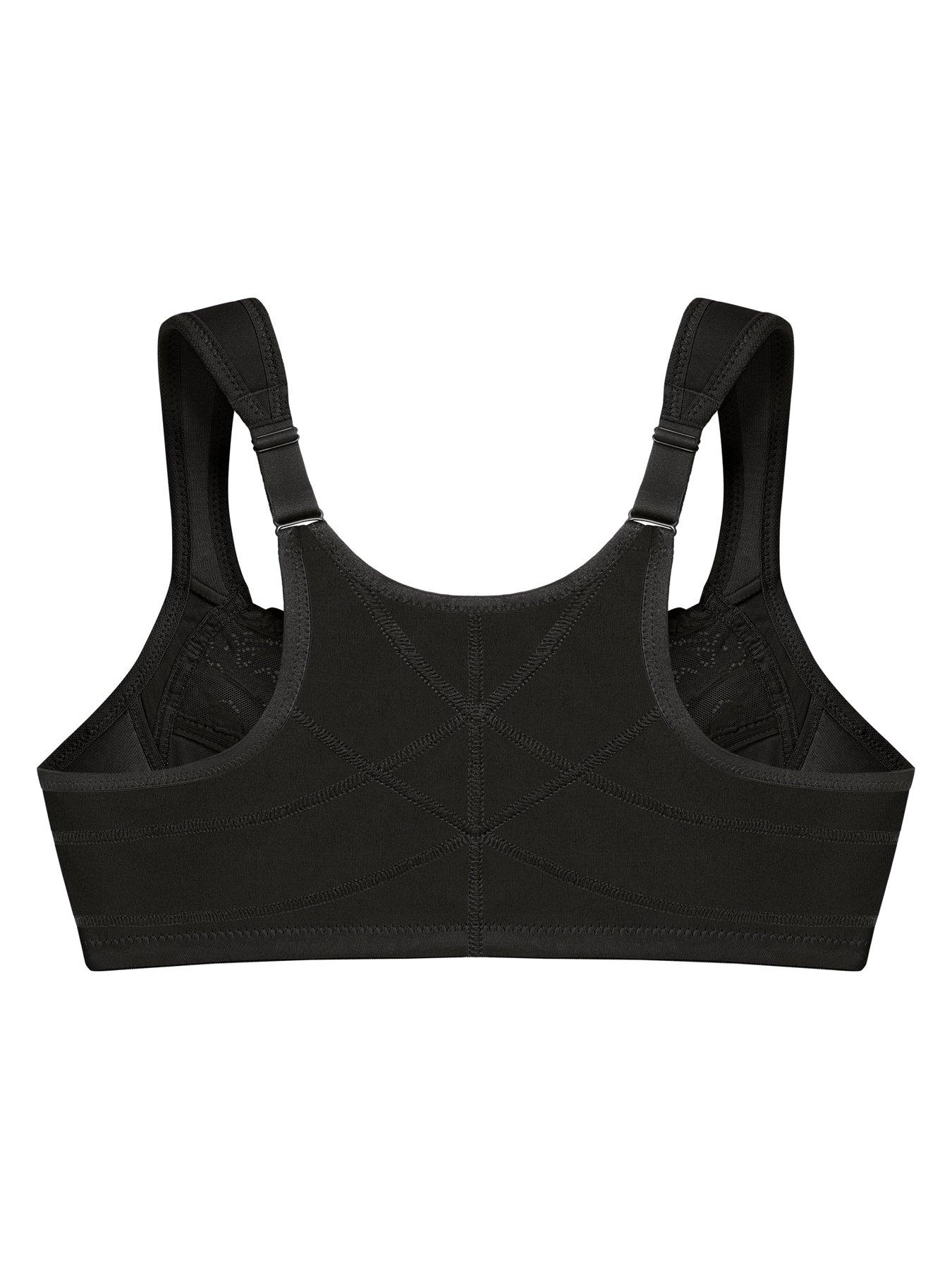 Image 5 of 6 of Glamorise 1255 Wonder Wire Bra - Black