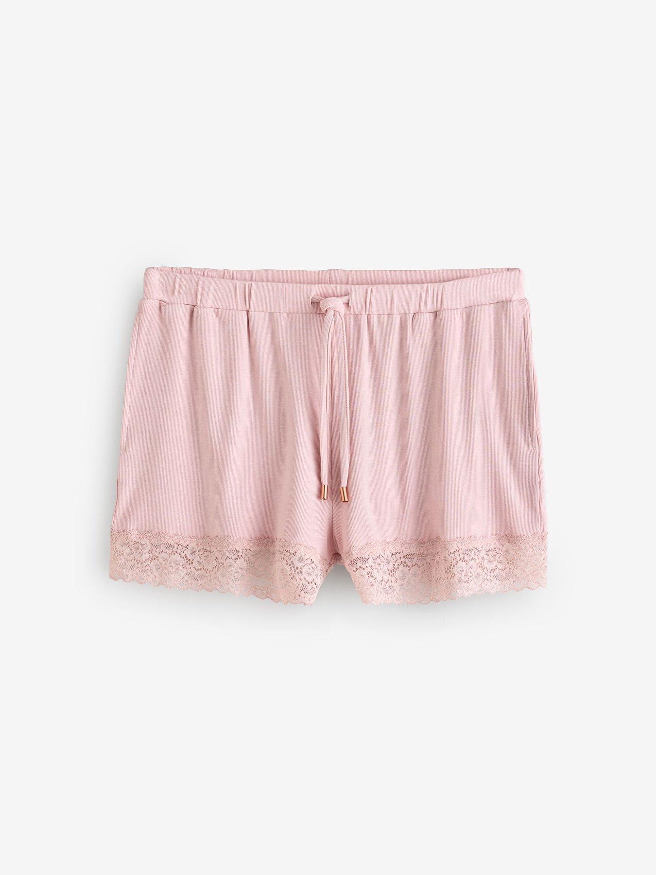 Image 7 of 7 of Laura Ashley Vest SSET Mod Rib Pyjamas - Pink